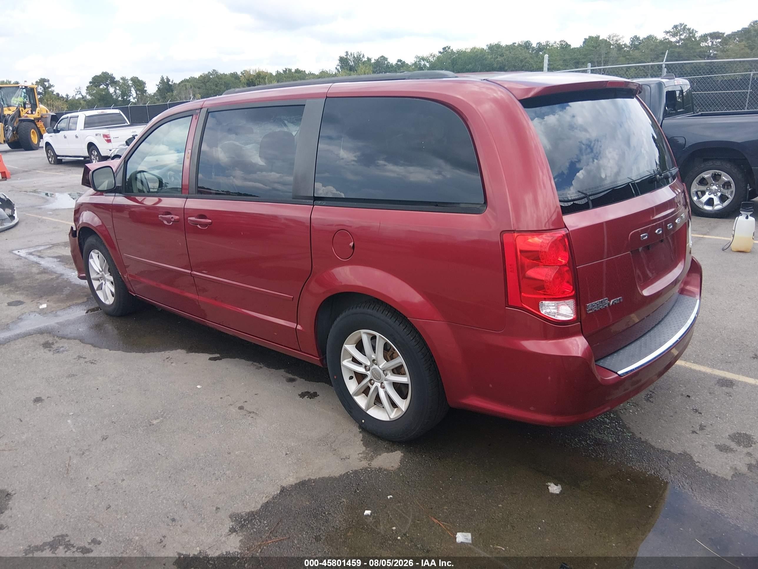 2015 Dodge Grand Caravan Sxt Red vin: 2C4RDGCG2FR712389