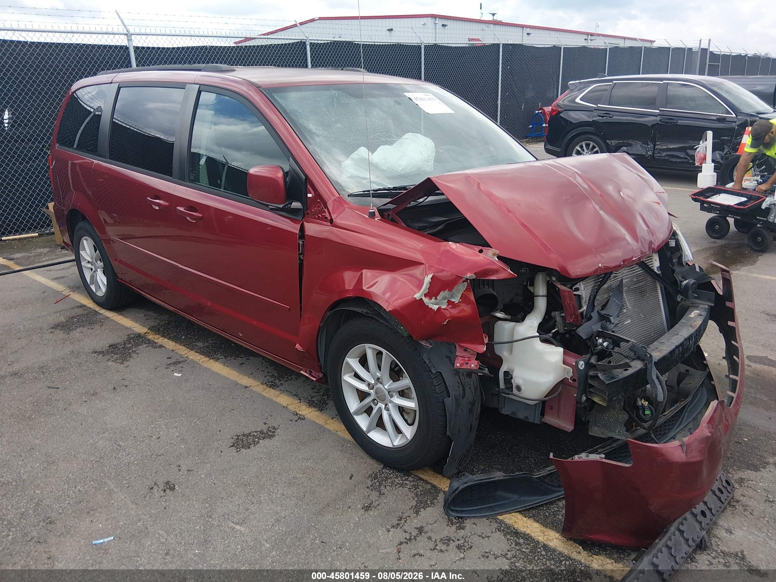 2015 Dodge Grand Caravan Sxt Red vin: 2C4RDGCG2FR712389