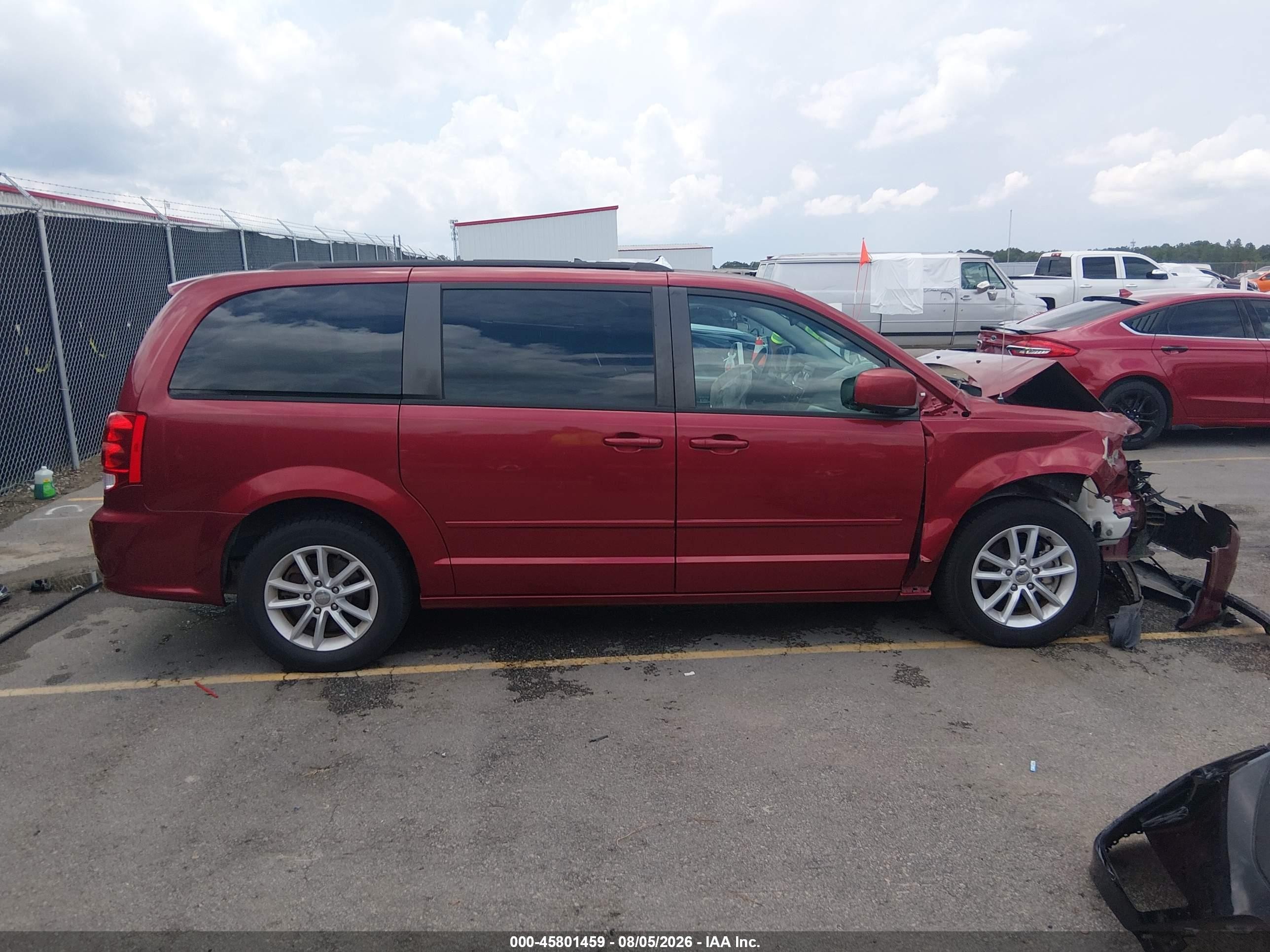 2015 Dodge Grand Caravan Sxt Red vin: 2C4RDGCG2FR712389