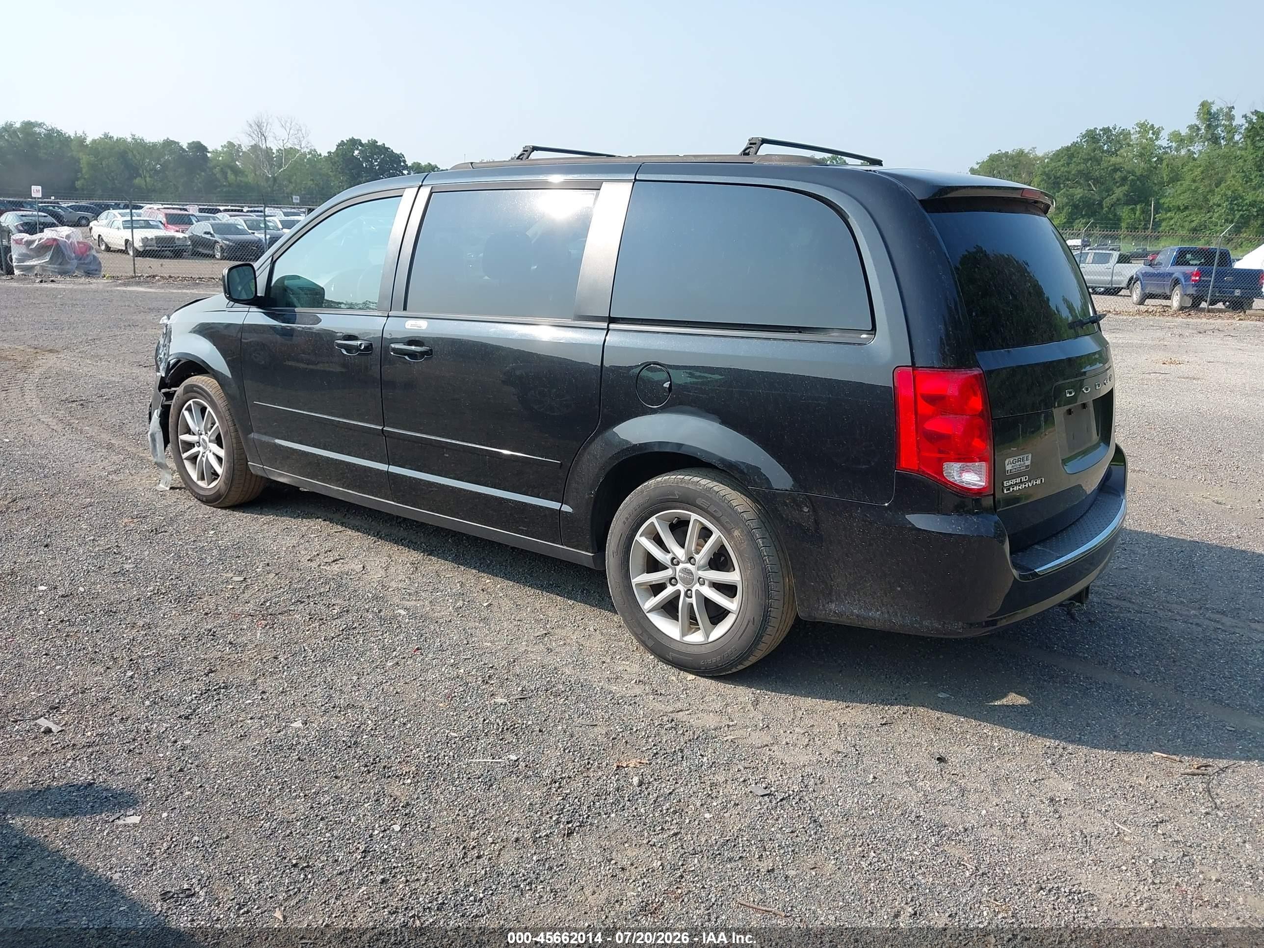 2015 Dodge Grand Caravan Sxt Black vin: 2C4RDGCG2FR717219