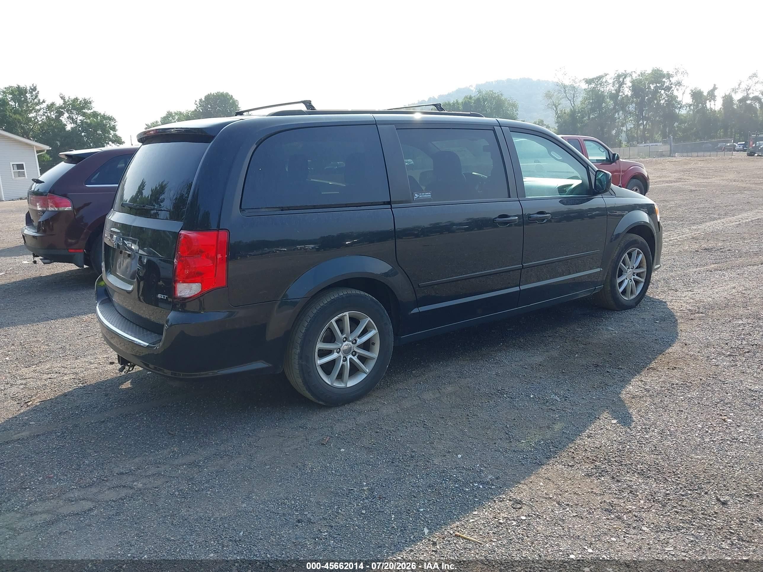 2015 Dodge Grand Caravan Sxt Black vin: 2C4RDGCG2FR717219