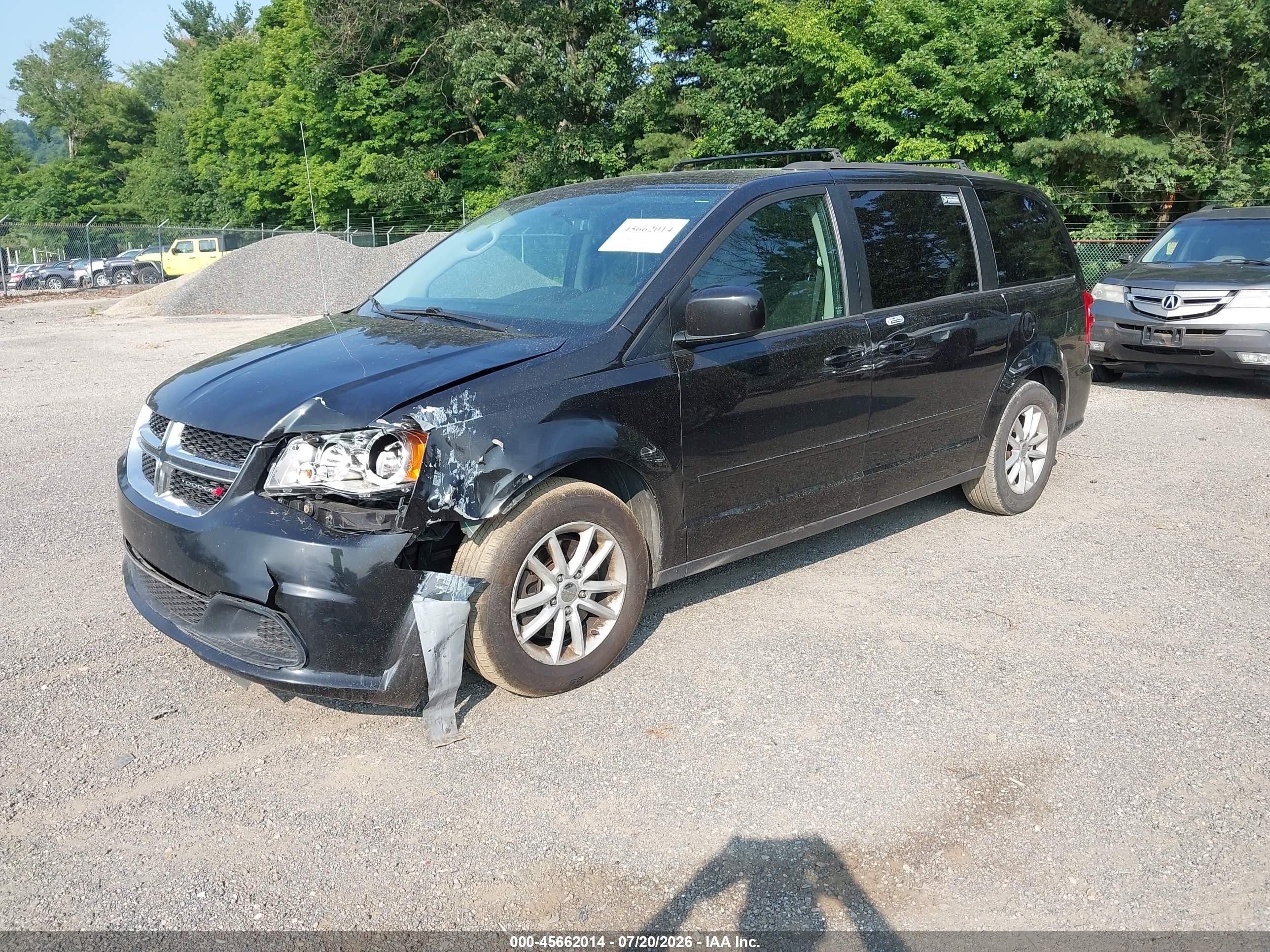 2015 Dodge Grand Caravan Sxt Black vin: 2C4RDGCG2FR717219