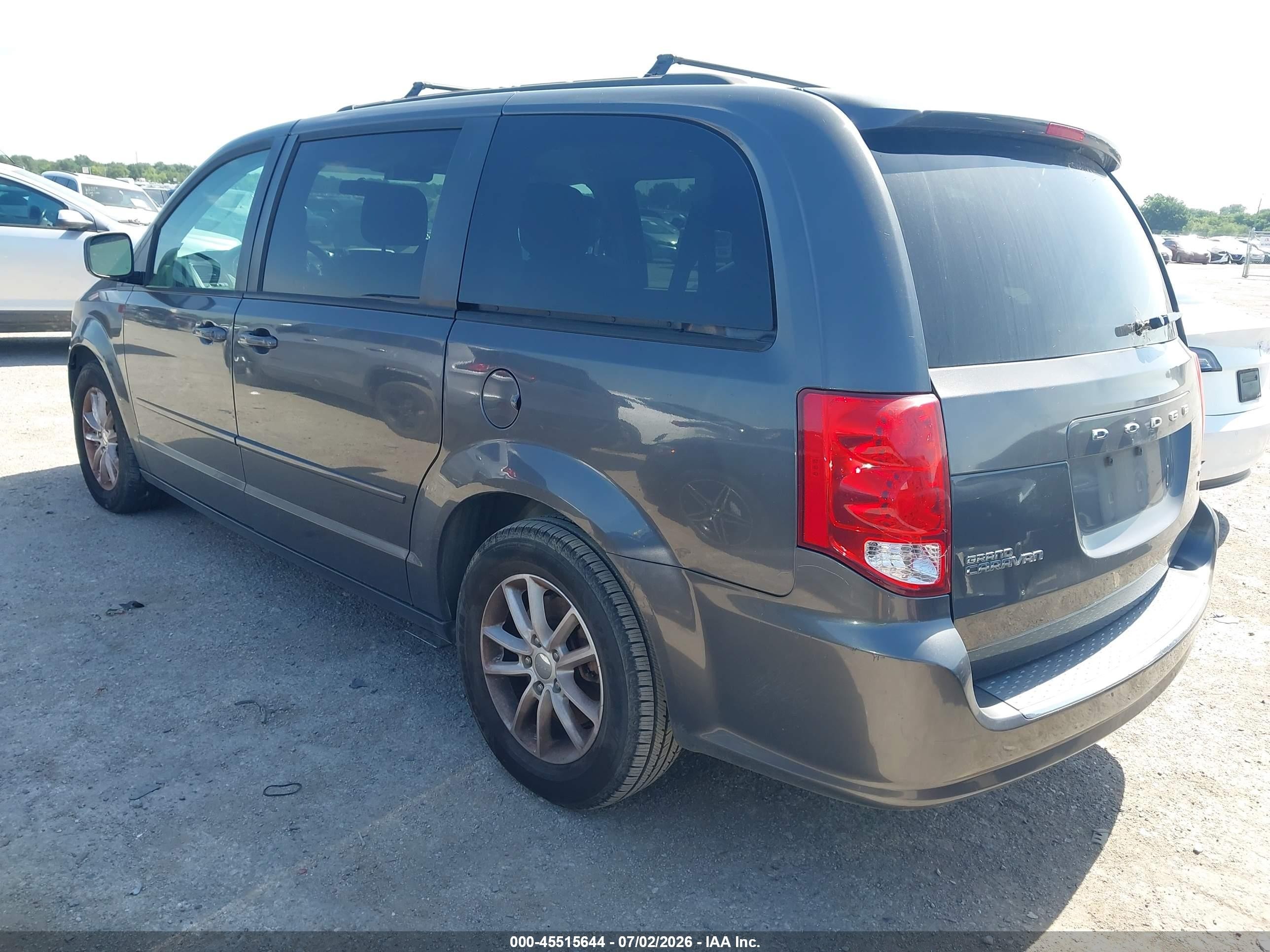 2015 Dodge Grand Caravan Sxt Gray vin: 2C4RDGCG2FR733422