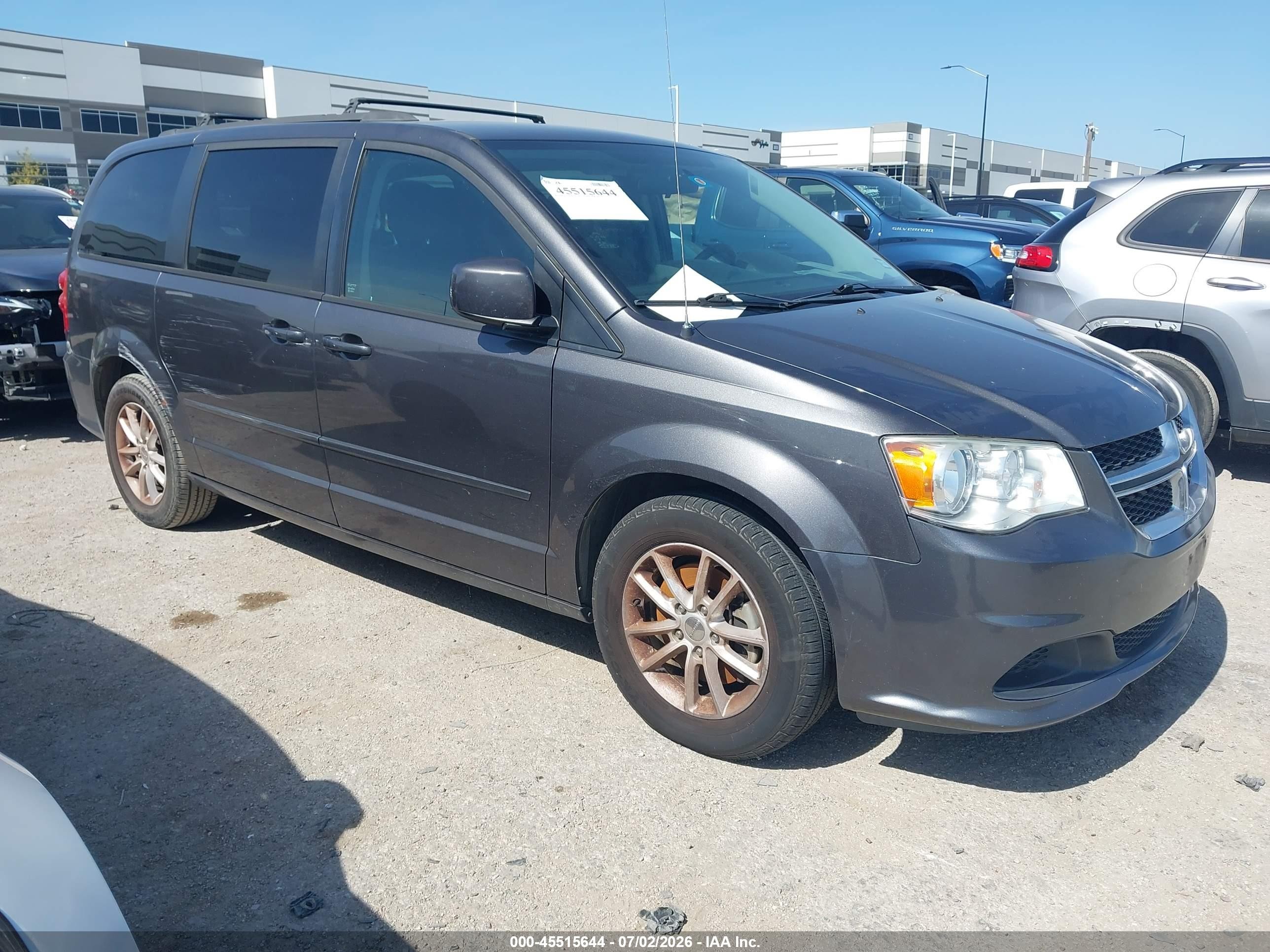 2015 Dodge Grand Caravan Sxt Gray vin: 2C4RDGCG2FR733422