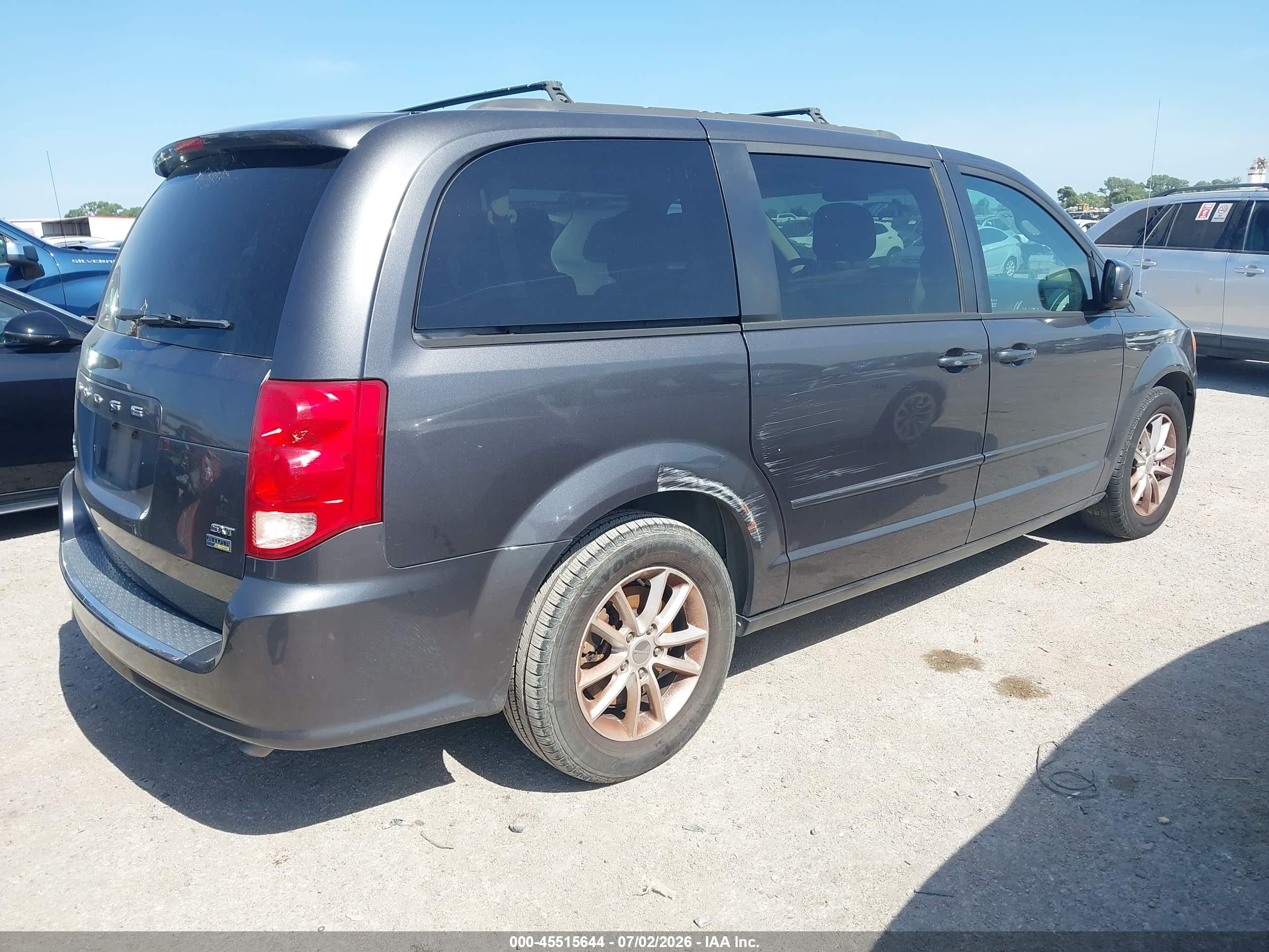 2015 Dodge Grand Caravan Sxt Gray vin: 2C4RDGCG2FR733422
