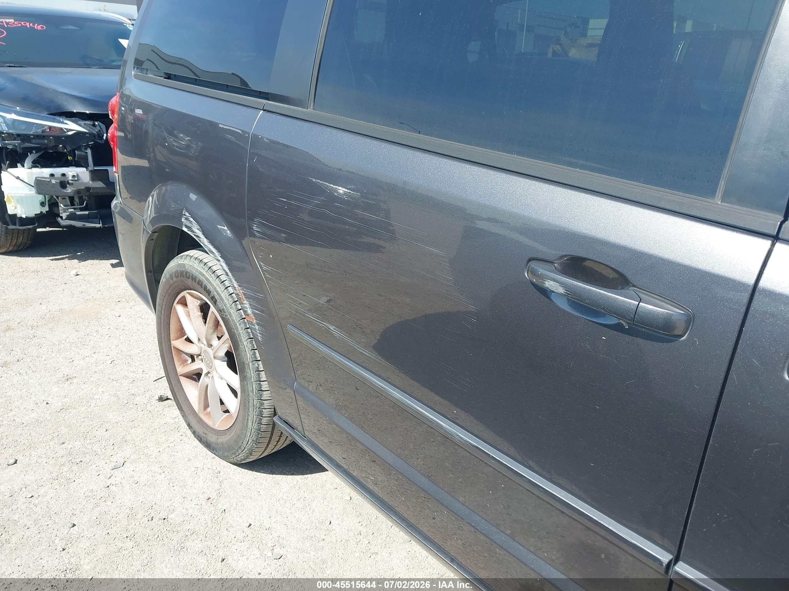 2015 Dodge Grand Caravan Sxt Gray vin: 2C4RDGCG2FR733422
