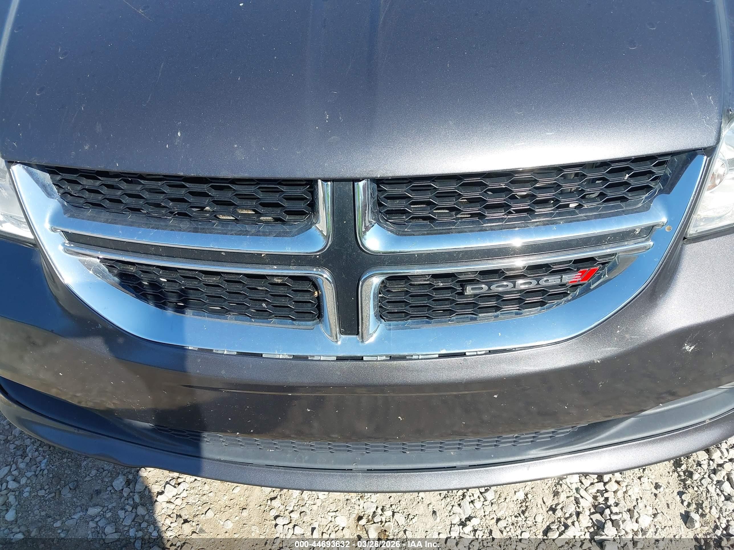 2017 Dodge Grand Caravan Sxt Gray vin: 2C4RDGCG2HR673757