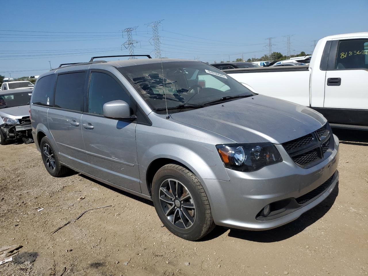 2017 Dodge Grand Caravan Sxt Silver vin: 2C4RDGCG2HR829652