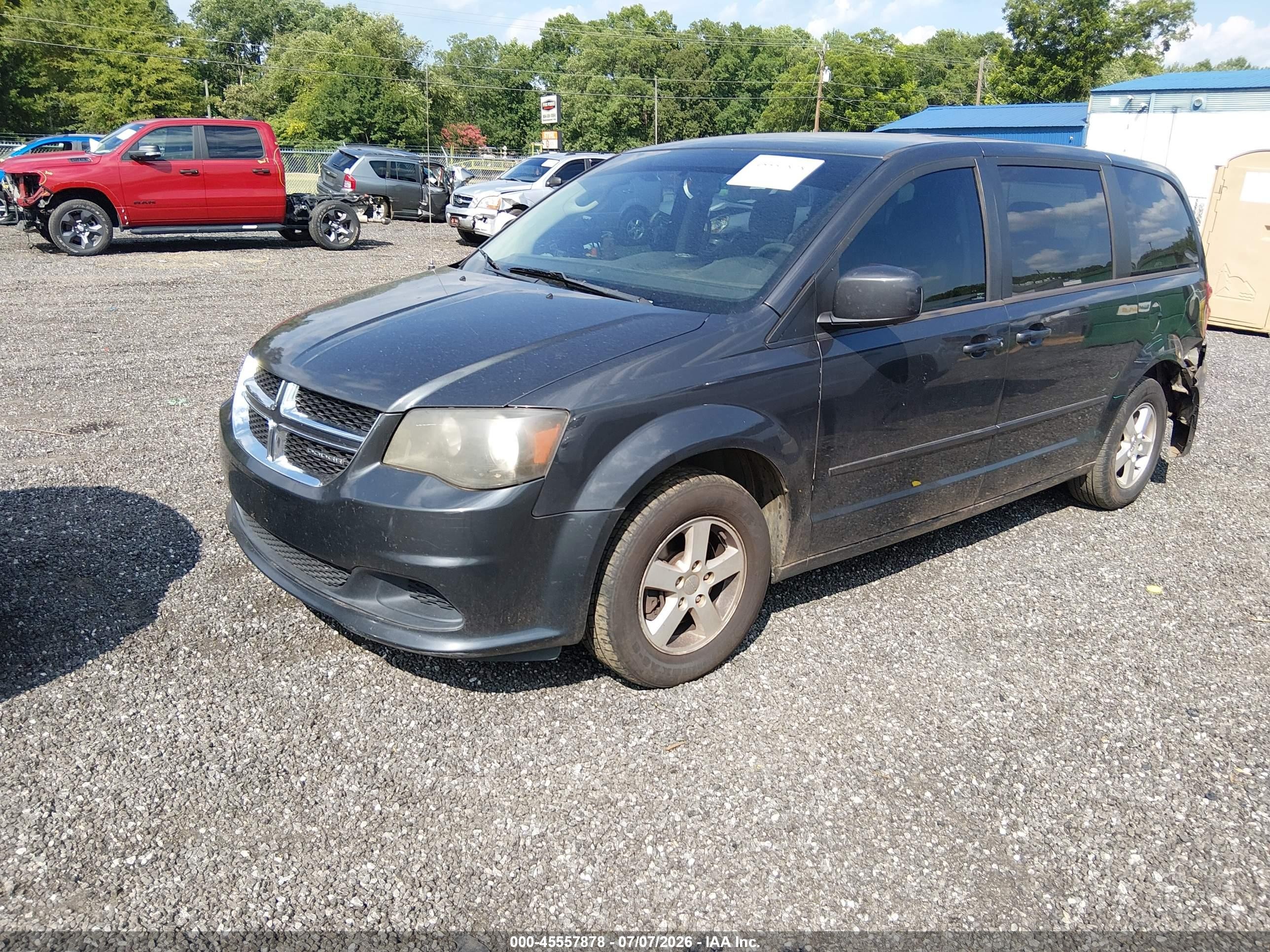 2012 Dodge Grand Caravan Sxt Gray vin: 2C4RDGCG3CR153835