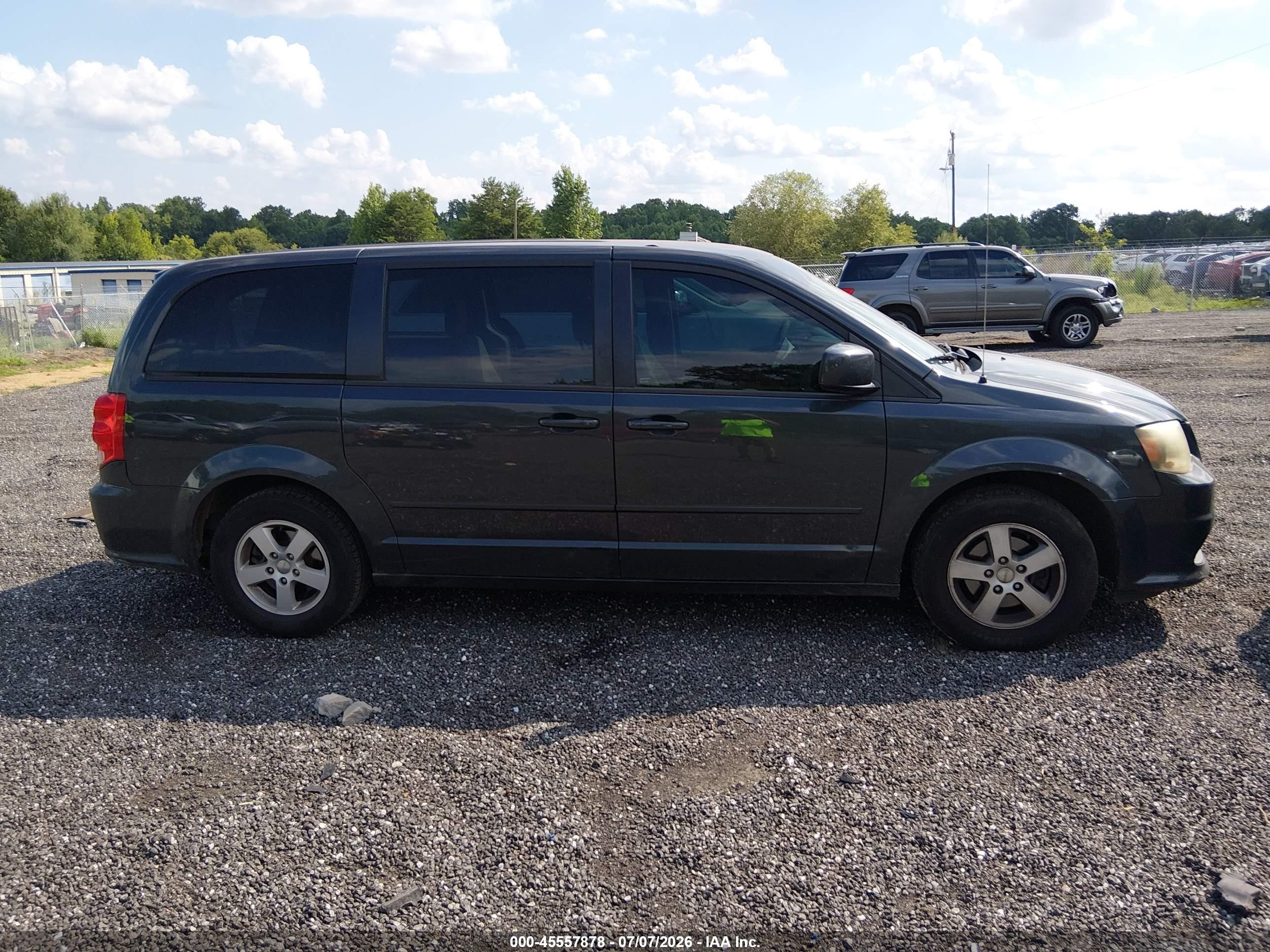 2012 Dodge Grand Caravan Sxt Gray vin: 2C4RDGCG3CR153835