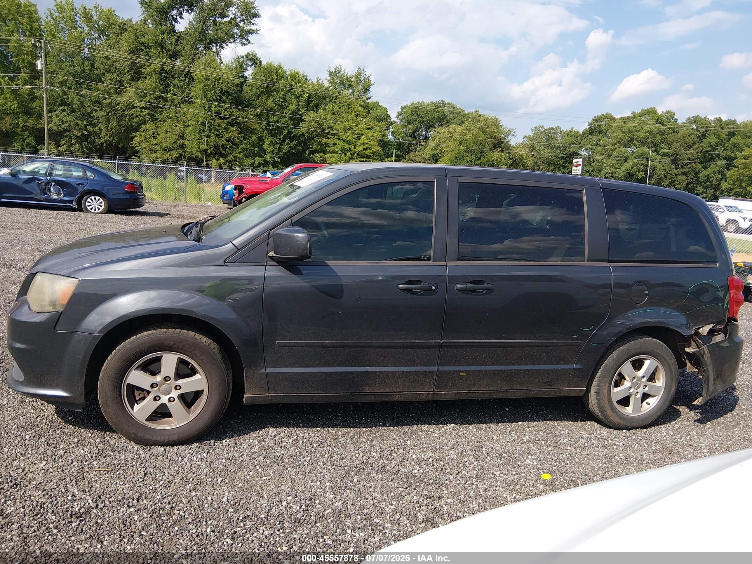 2012 Dodge Grand Caravan Sxt Gray vin: 2C4RDGCG3CR153835