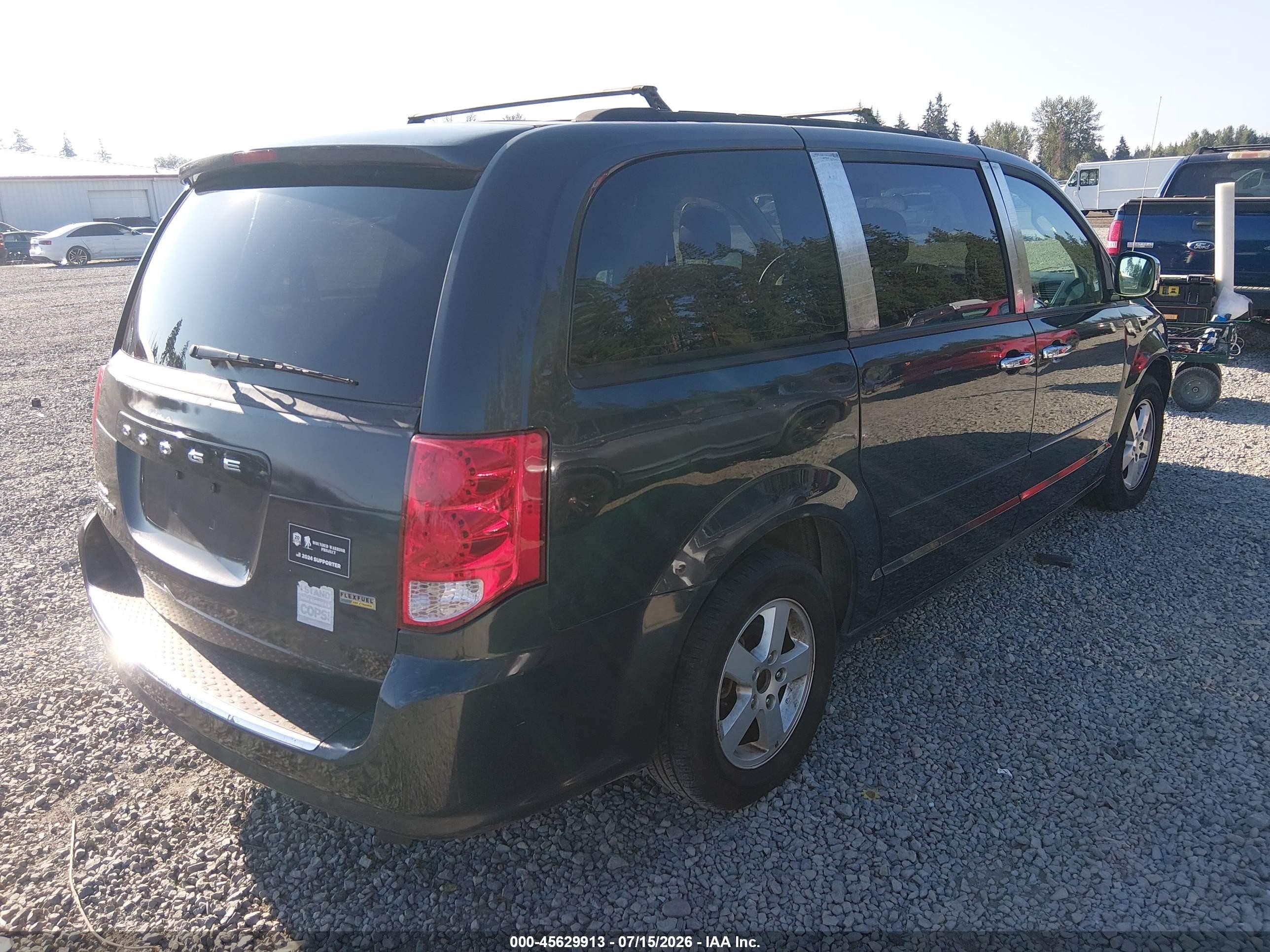 2012 Dodge Grand Caravan Sxt Gray vin: 2C4RDGCG3CR241381