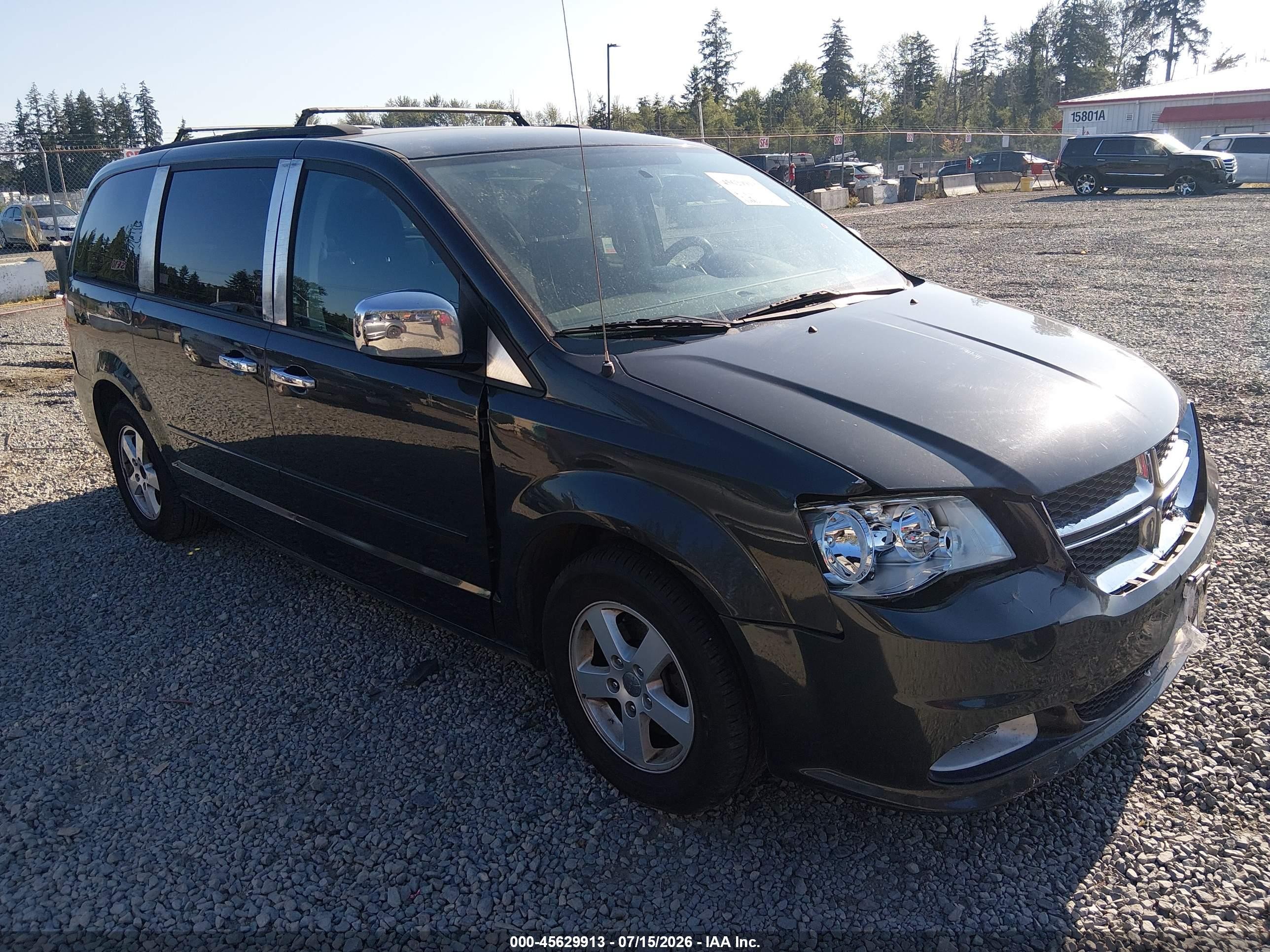 2012 Dodge Grand Caravan Sxt Gray vin: 2C4RDGCG3CR241381