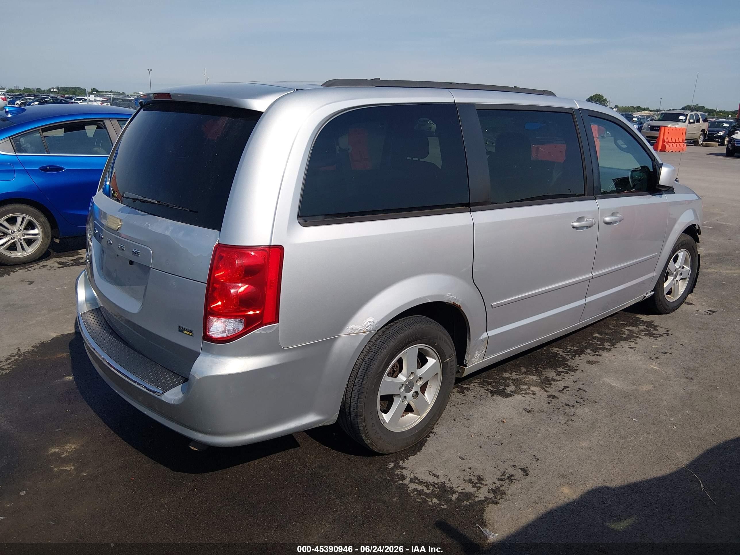 2012 Dodge Grand Caravan Sxt Silver vin: 2C4RDGCG3CR263140