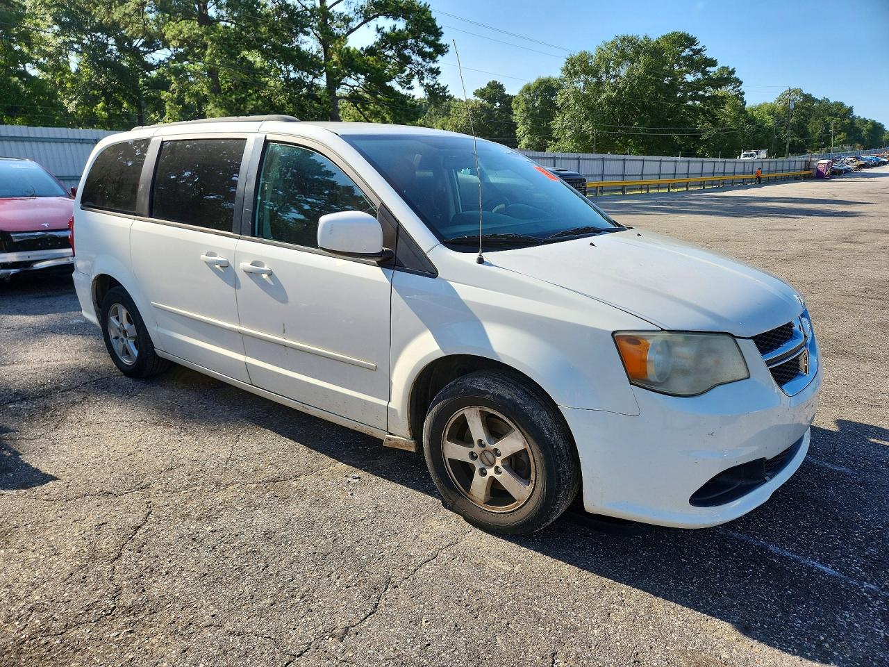 2012 Dodge Grand Caravan Sxt White vin: 2C4RDGCG3CR294789