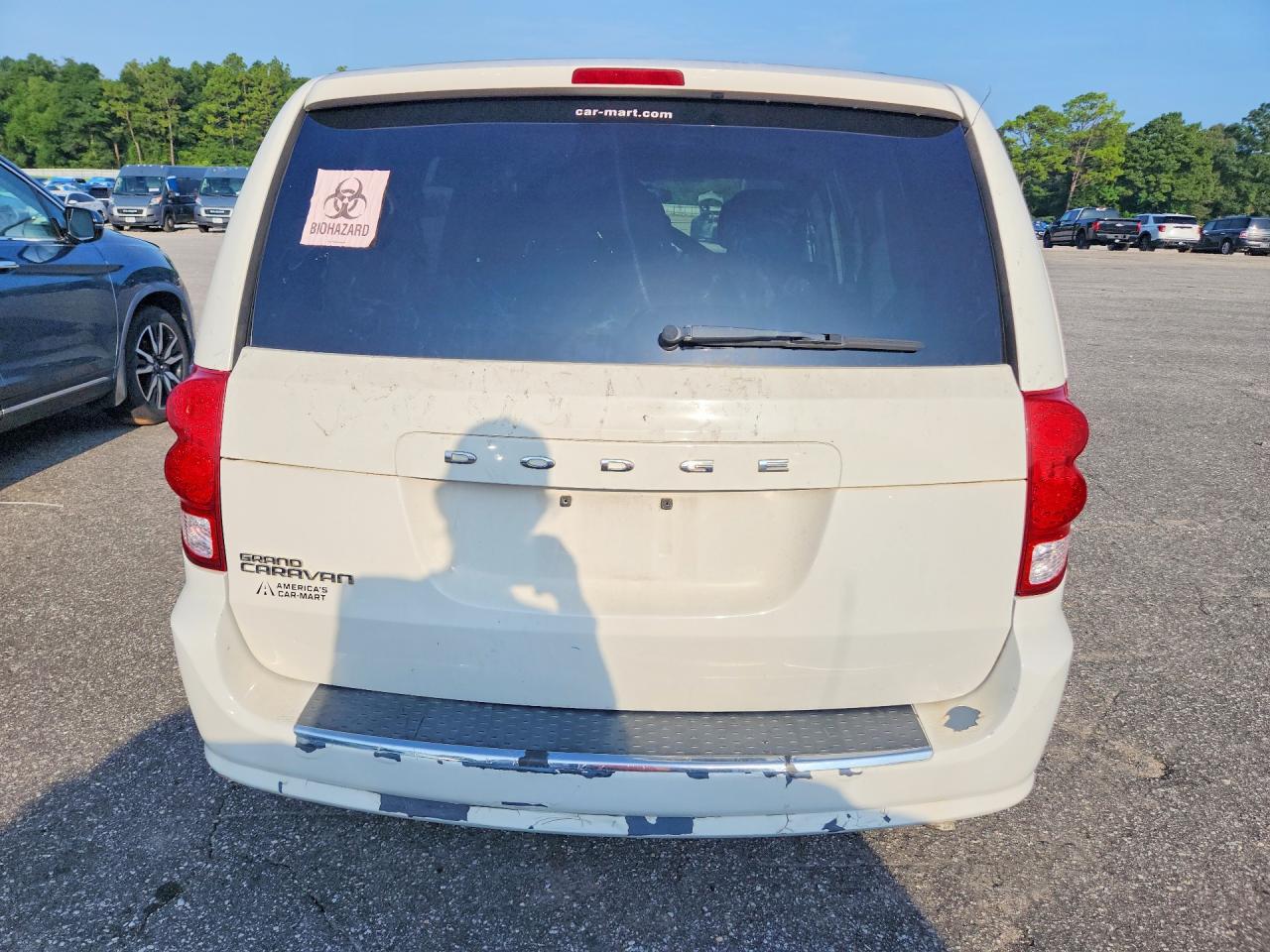 2012 Dodge Grand Caravan Sxt White vin: 2C4RDGCG3CR294789