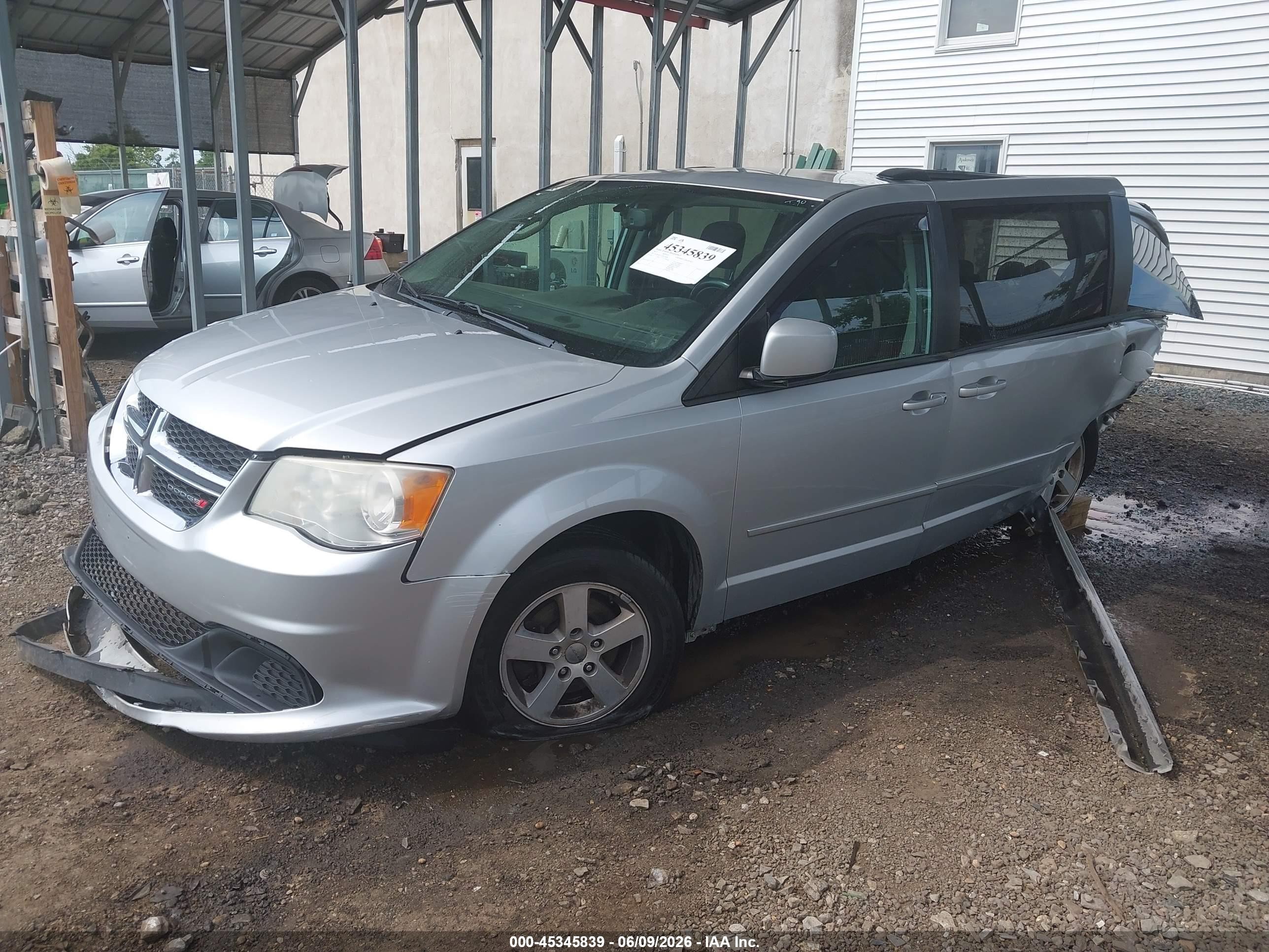 2012 Dodge Grand Caravan Sxt Silver vin: 2C4RDGCG3CR336488