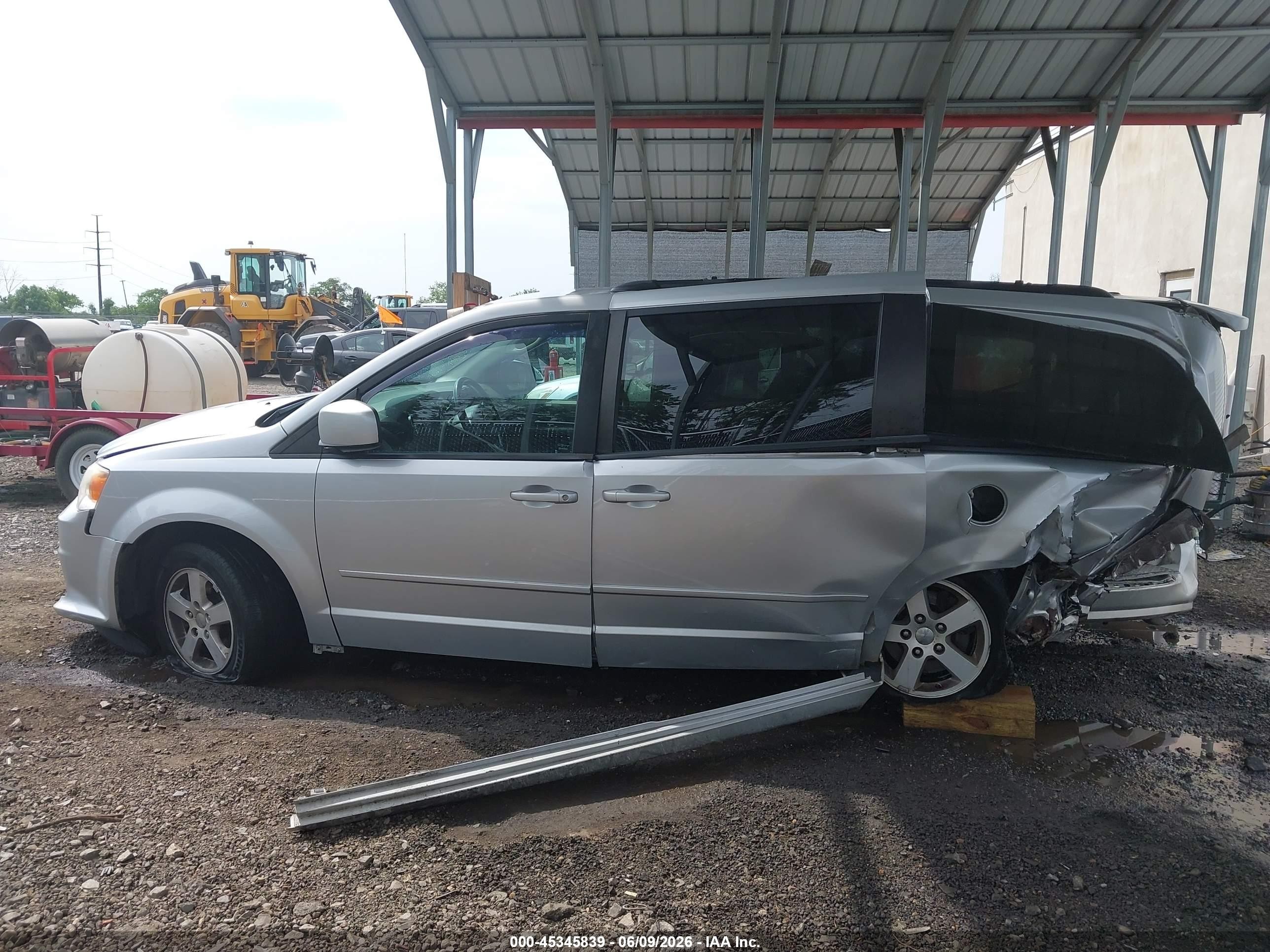 2012 Dodge Grand Caravan Sxt Silver vin: 2C4RDGCG3CR336488