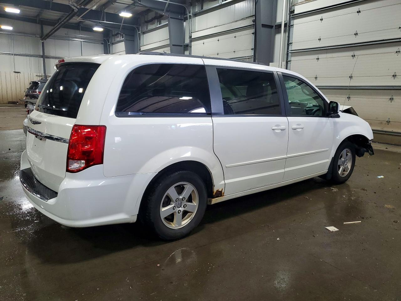 2012 Dodge Grand Caravan Sxt White vin: 2C4RDGCG3CR343327