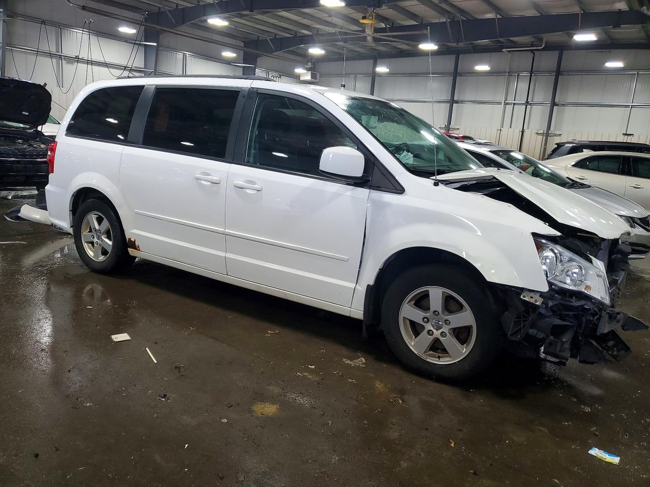 2012 Dodge Grand Caravan Sxt White vin: 2C4RDGCG3CR343327