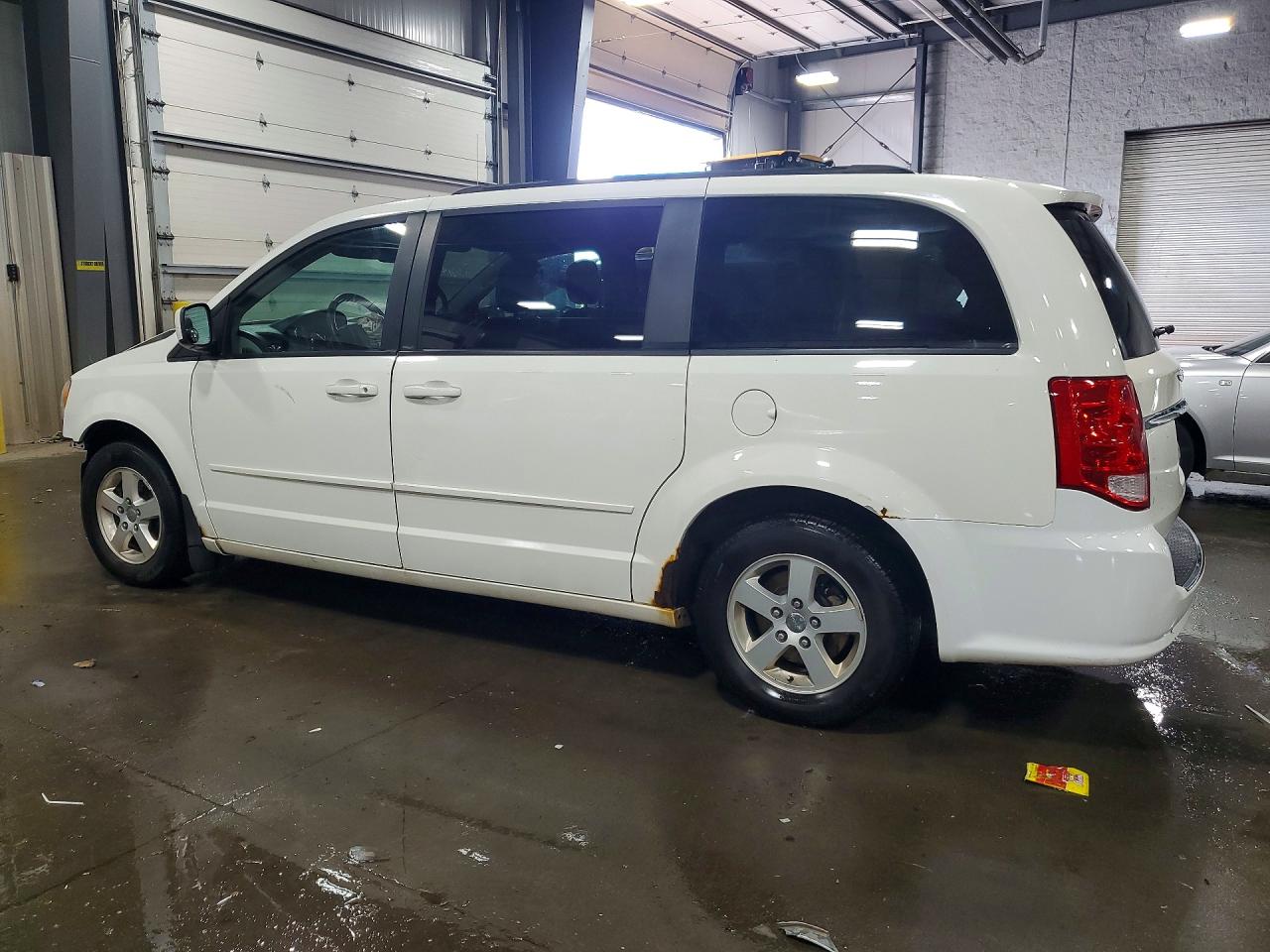 2012 Dodge Grand Caravan Sxt White vin: 2C4RDGCG3CR343327