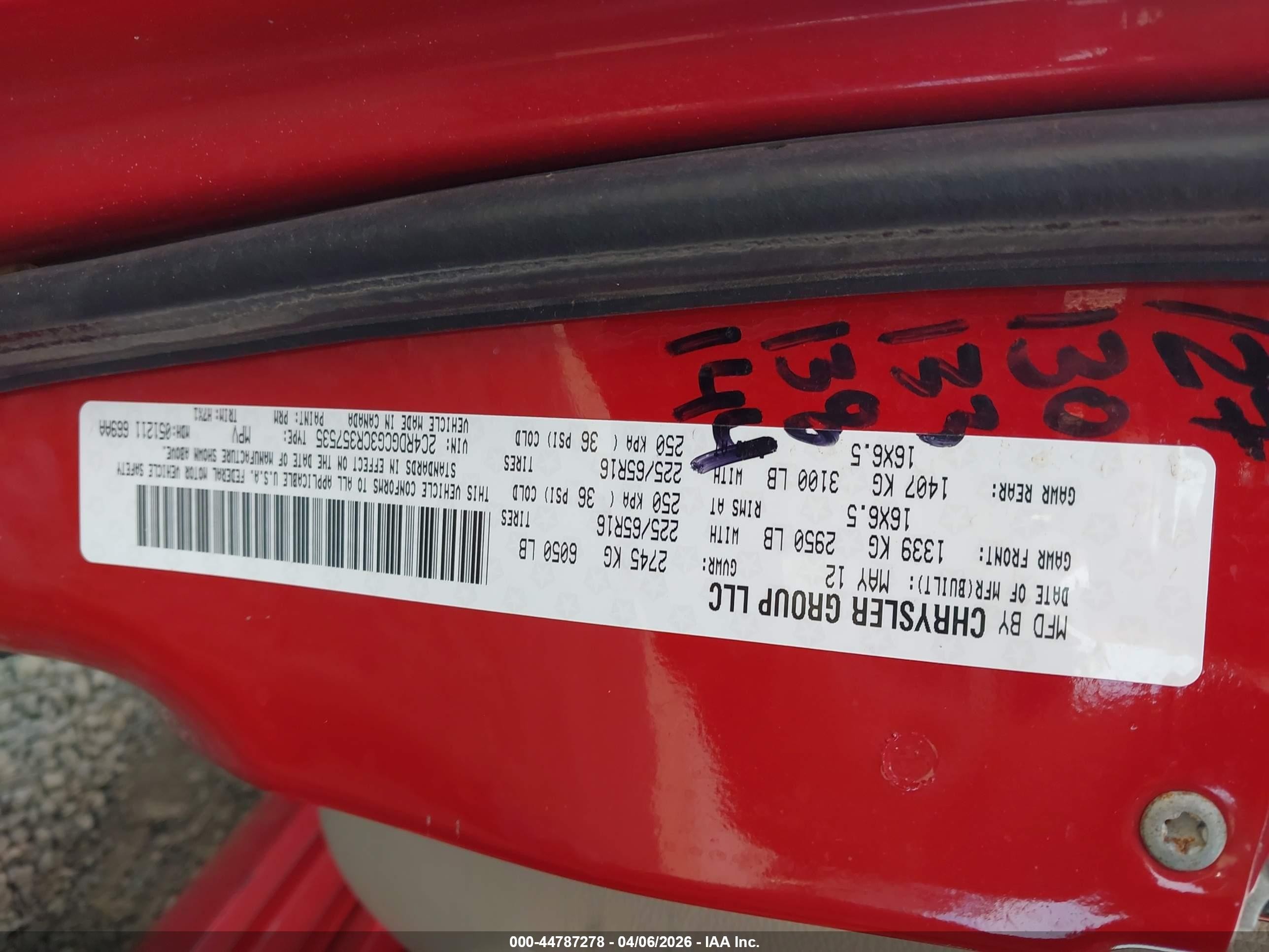 2012 Dodge Grand Caravan Sxt Red vin: 2C4RDGCG3CR357535