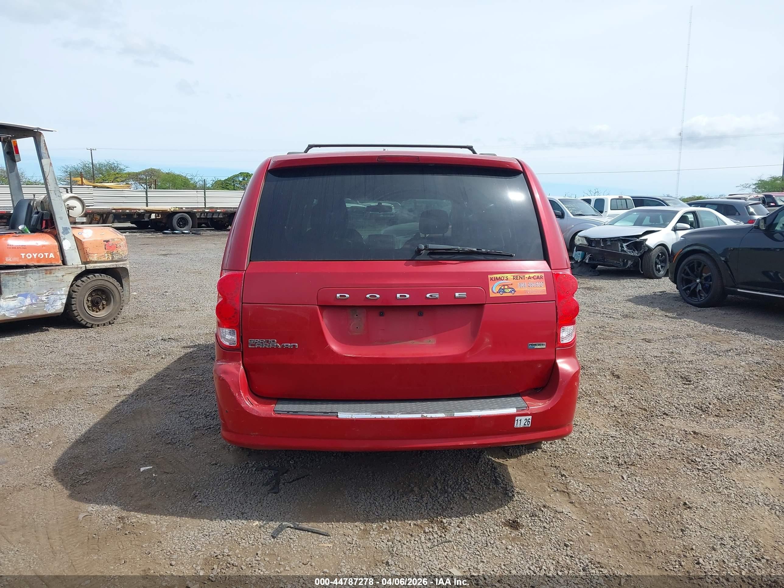 2012 Dodge Grand Caravan Sxt Red vin: 2C4RDGCG3CR357535
