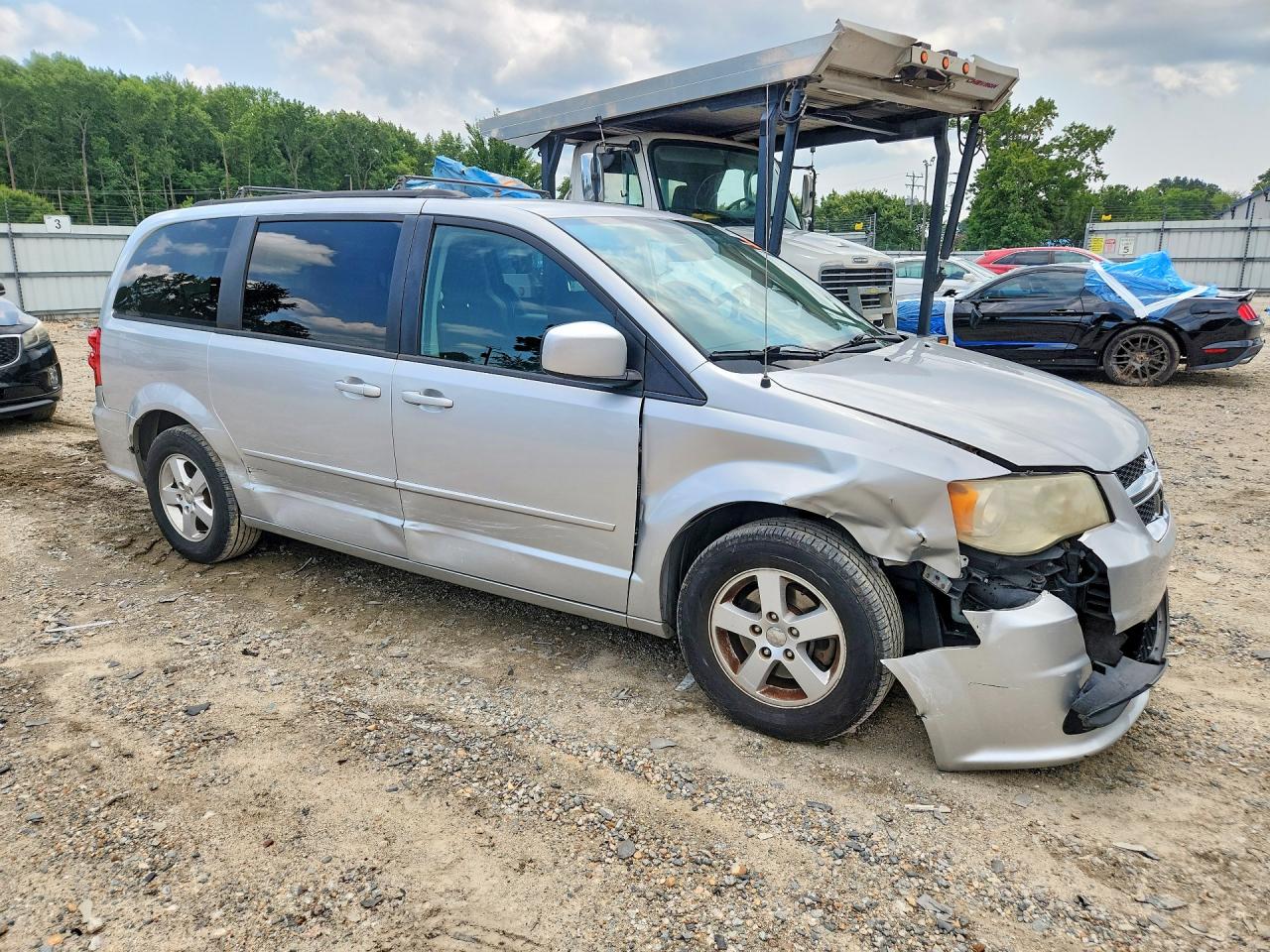 2012 Dodge Grand Caravan Sxt Silver vin: 2C4RDGCG3CR365344