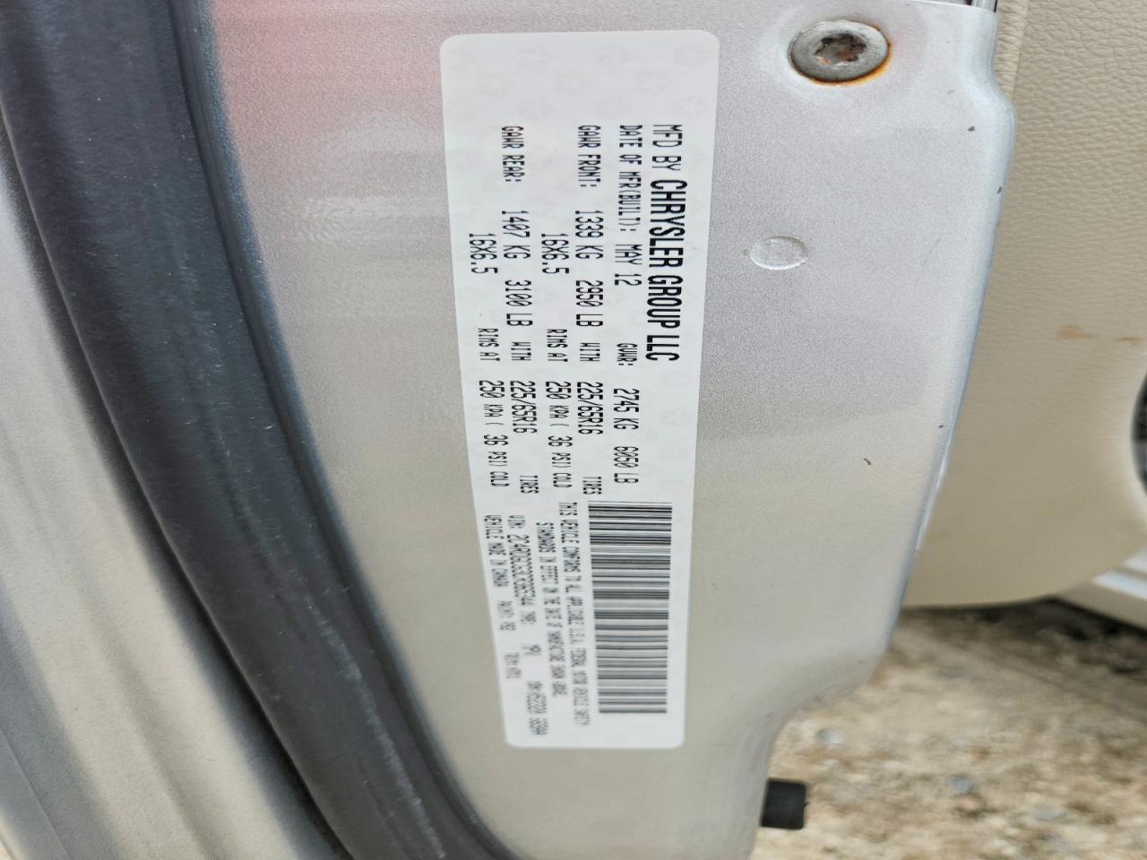 2012 Dodge Grand Caravan Sxt Silver vin: 2C4RDGCG3CR365344