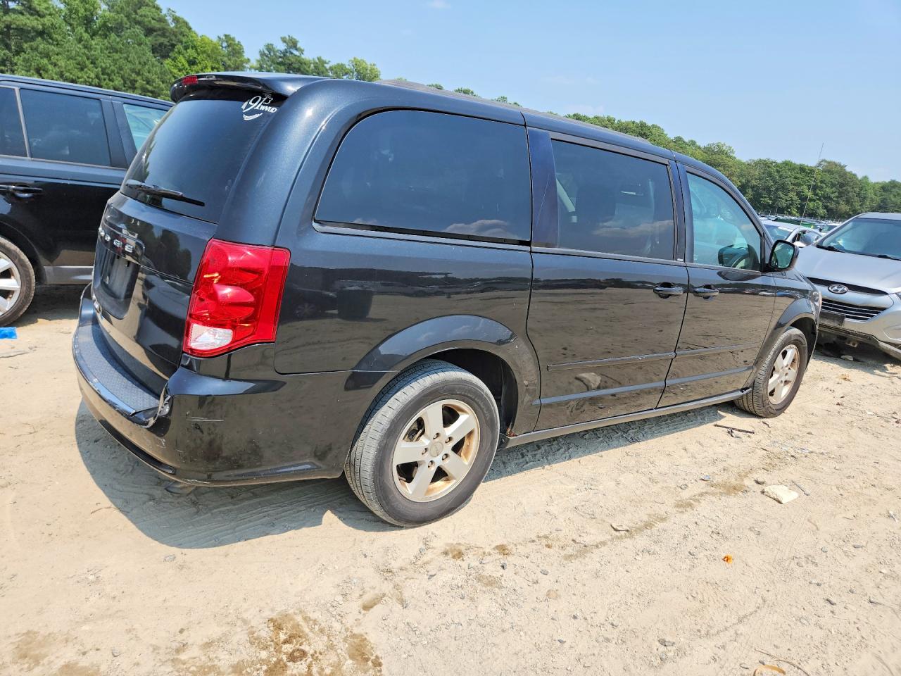 2012 Dodge Grand Caravan Sxt Black vin: 2C4RDGCG3CR380863