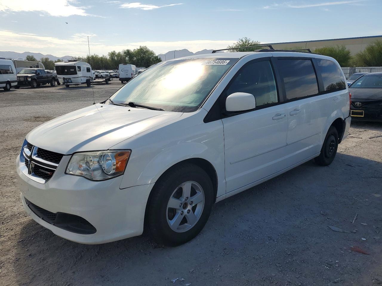 2012 Dodge Grand Caravan Sxt White vin: 2C4RDGCG3CR406524
