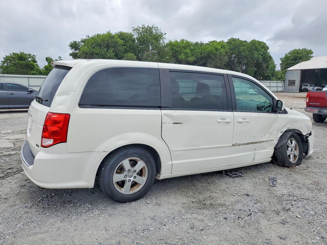 2013 Dodge Grand Caravan Sxt White vin: 2C4RDGCG3DR502493
