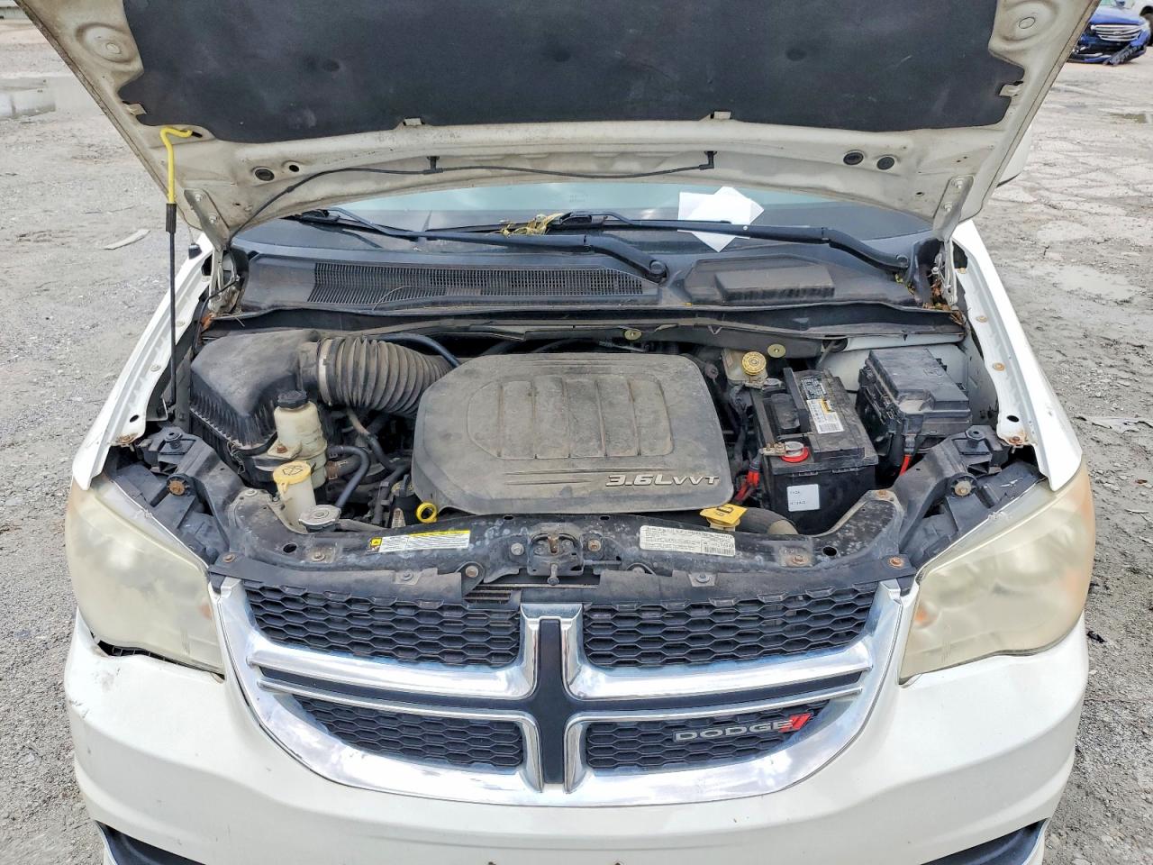 2013 Dodge Grand Caravan Sxt White vin: 2C4RDGCG3DR502493
