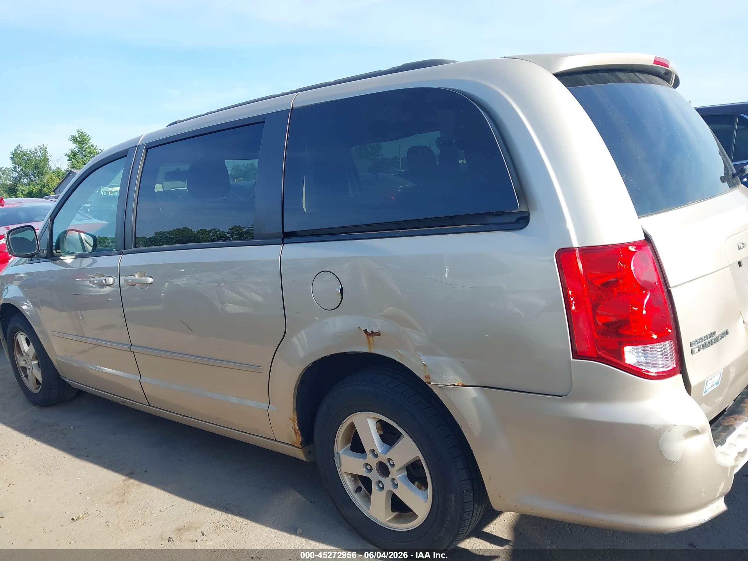 2013 Dodge Grand Caravan Sxt Gray vin: 2C4RDGCG3DR552858