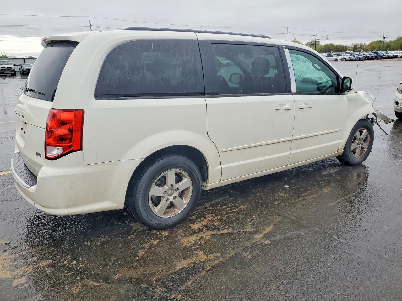 2013 Dodge Grand Caravan Sxt White vin: 2C4RDGCG3DR655729