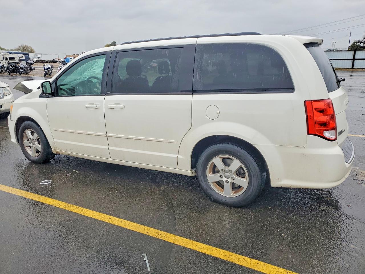 2013 Dodge Grand Caravan Sxt White vin: 2C4RDGCG3DR655729
