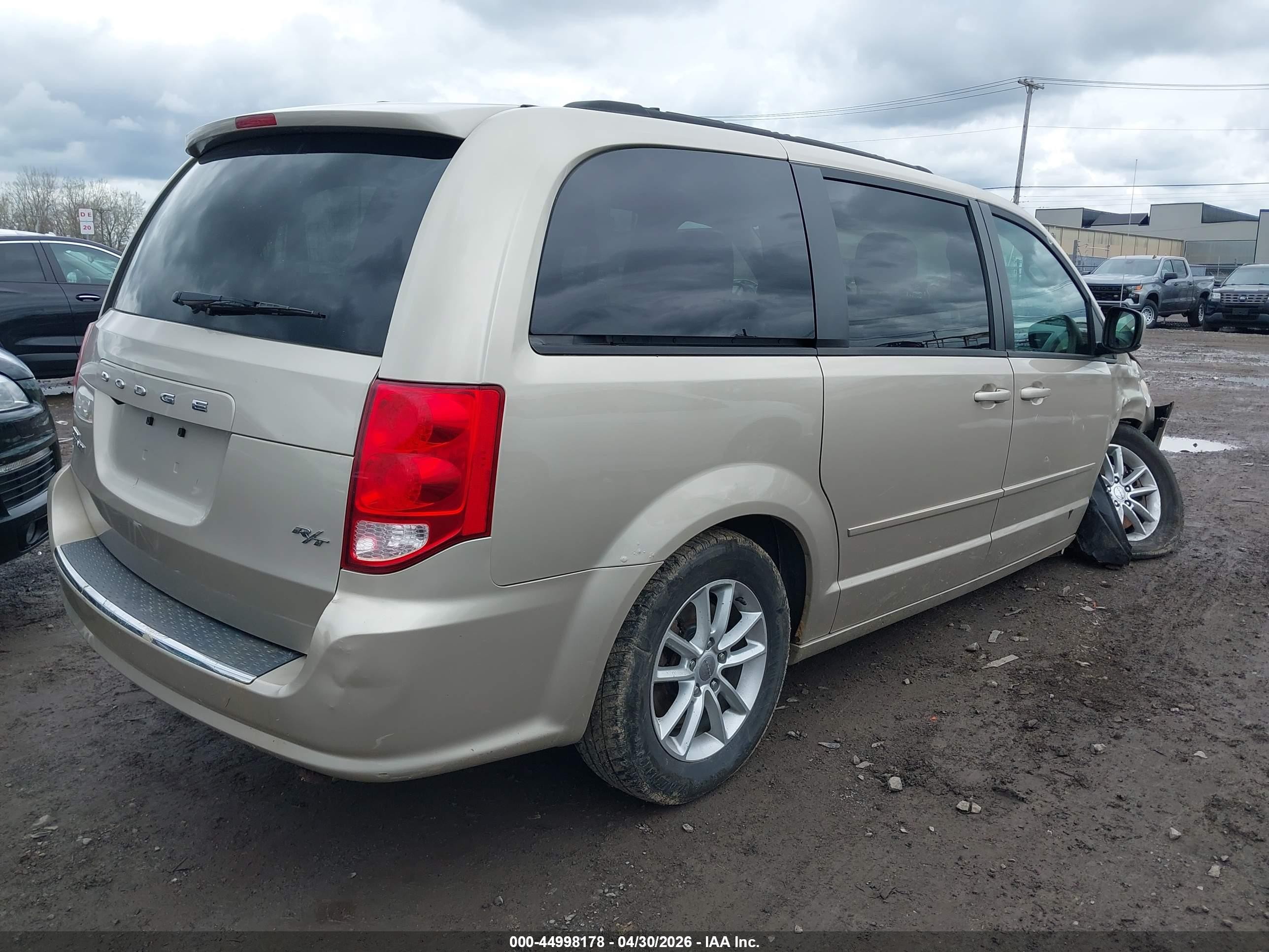 2014 Dodge Grand Caravan Sxt Beige vin: 2C4RDGCG3ER114021