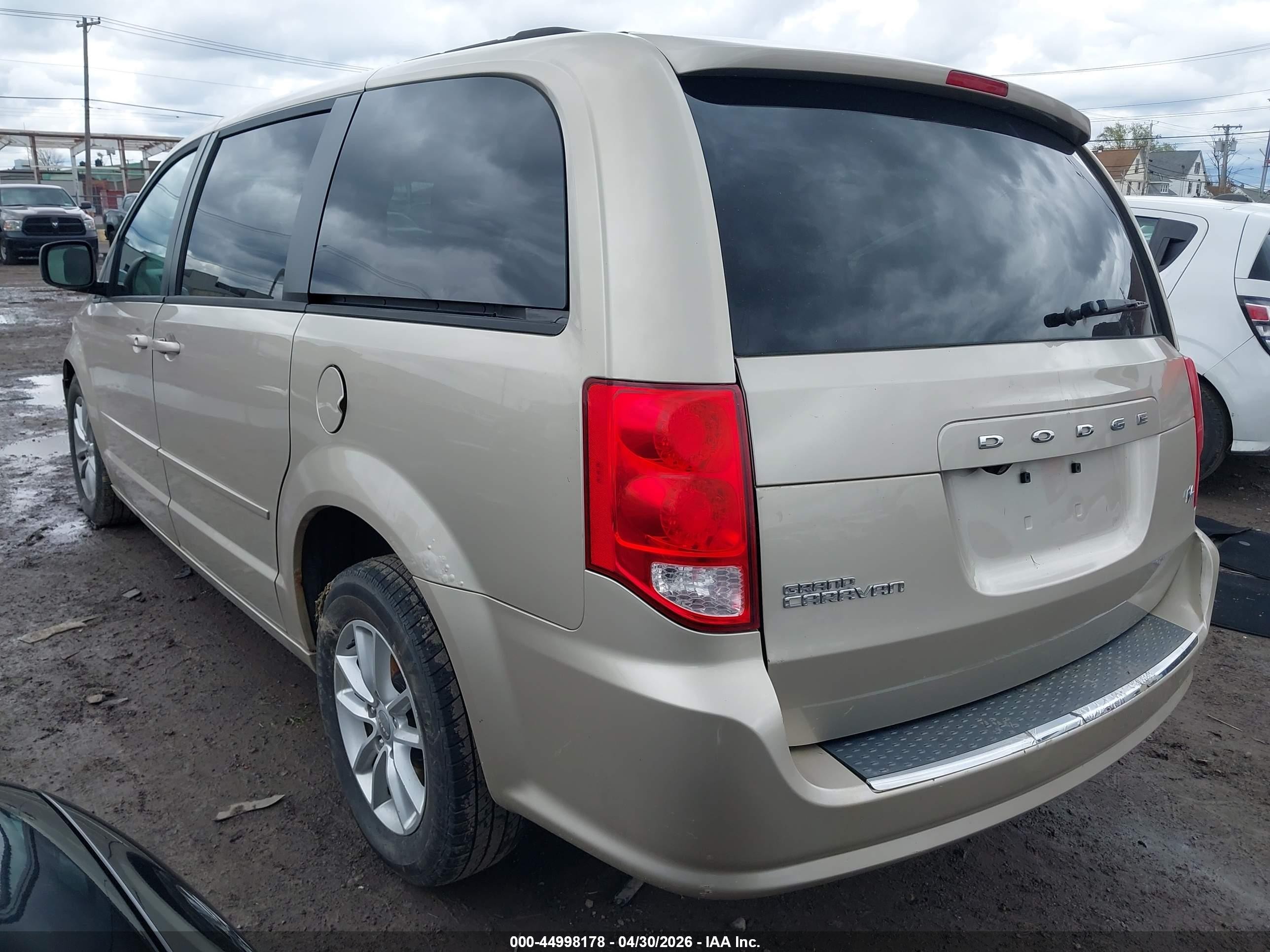 2014 Dodge Grand Caravan Sxt Beige vin: 2C4RDGCG3ER114021