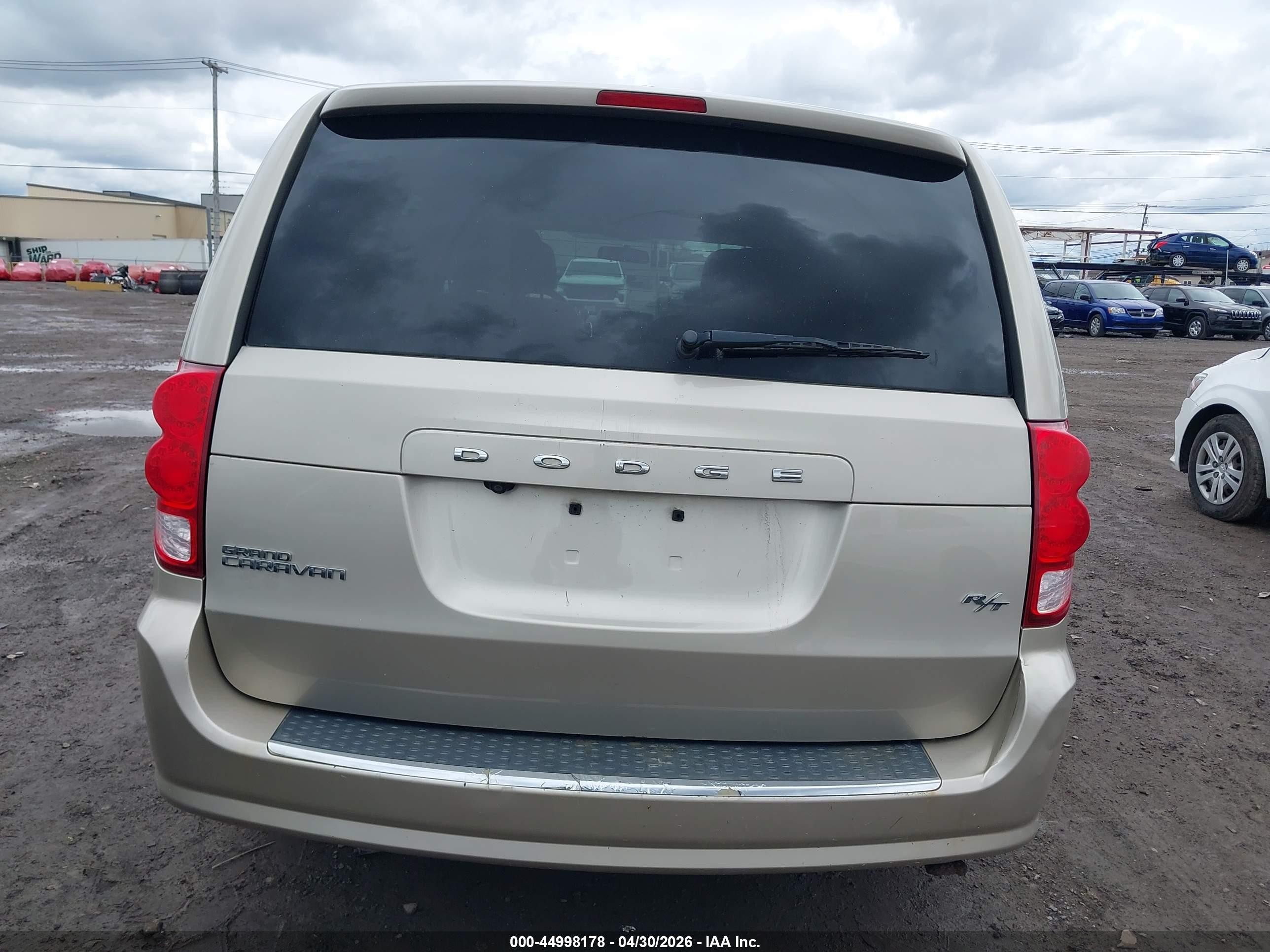 2014 Dodge Grand Caravan Sxt Beige vin: 2C4RDGCG3ER114021