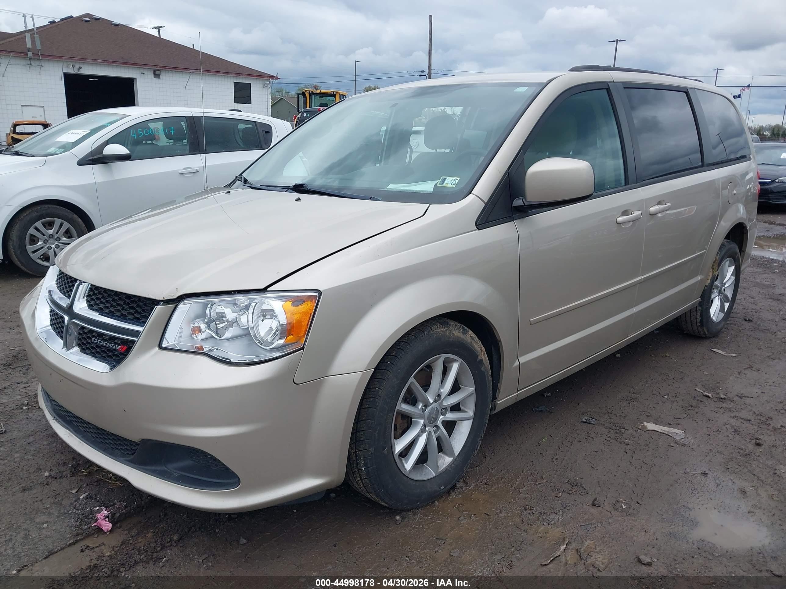 2014 Dodge Grand Caravan Sxt Beige vin: 2C4RDGCG3ER114021
