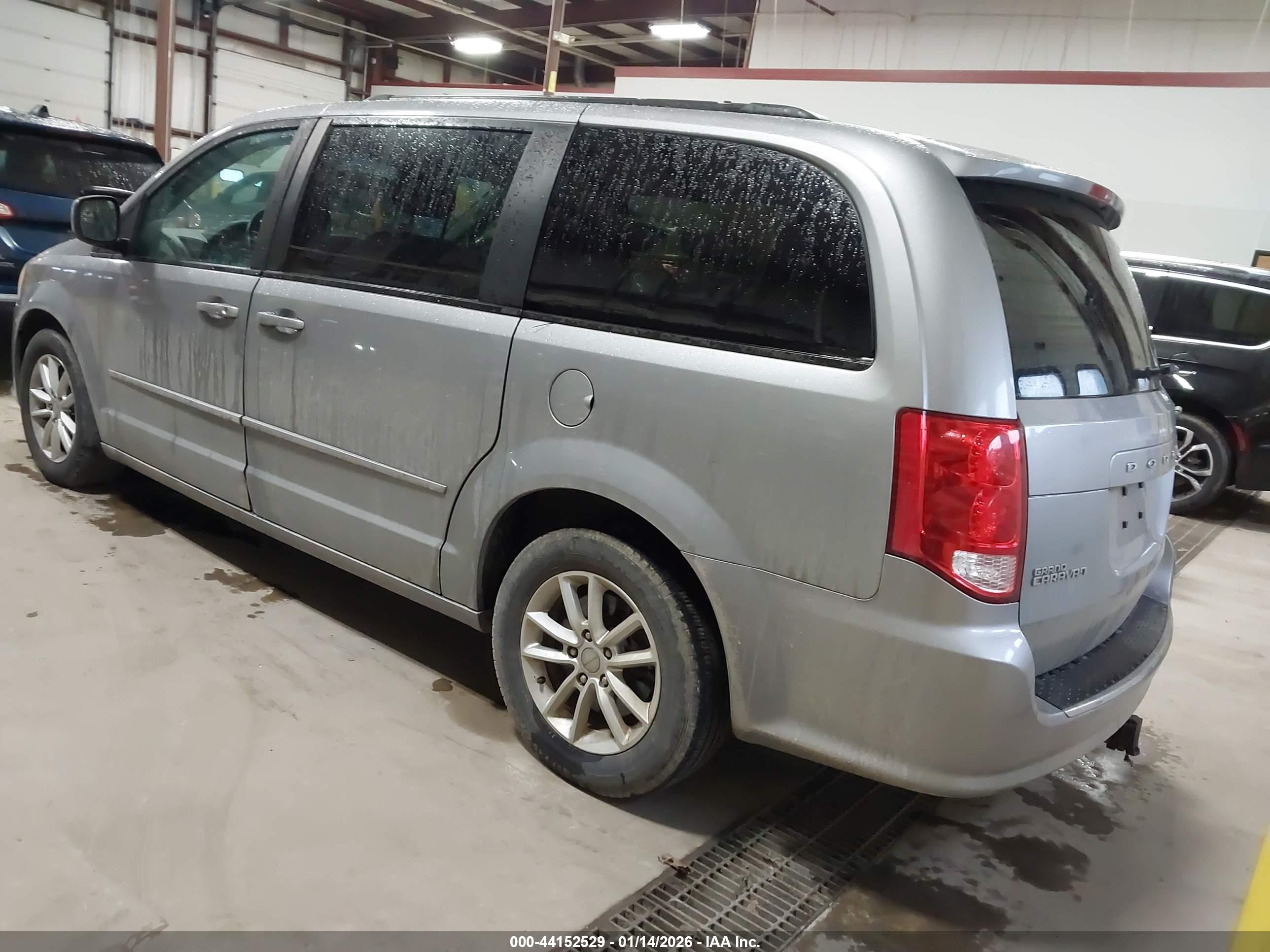 2014 Dodge Grand Caravan Sxt Silver vin: 2C4RDGCG3ER152932