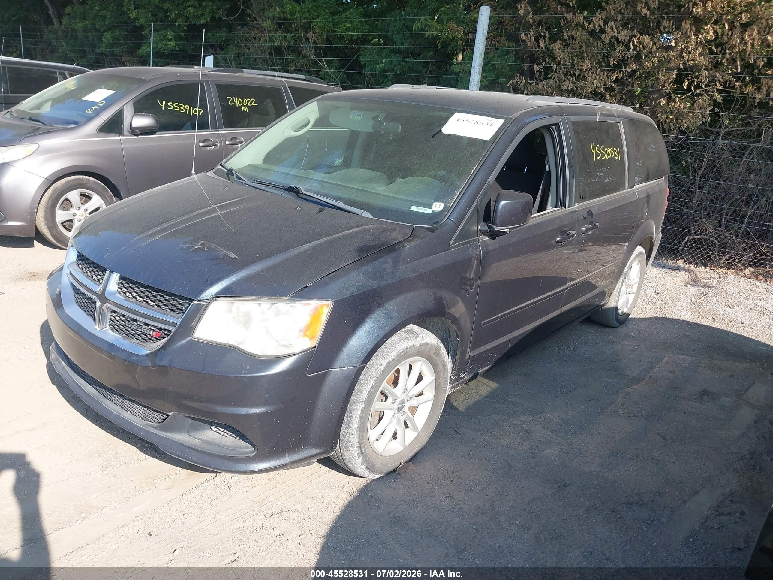 2014 Dodge Grand Caravan Sxt Blue vin: 2C4RDGCG3ER173103