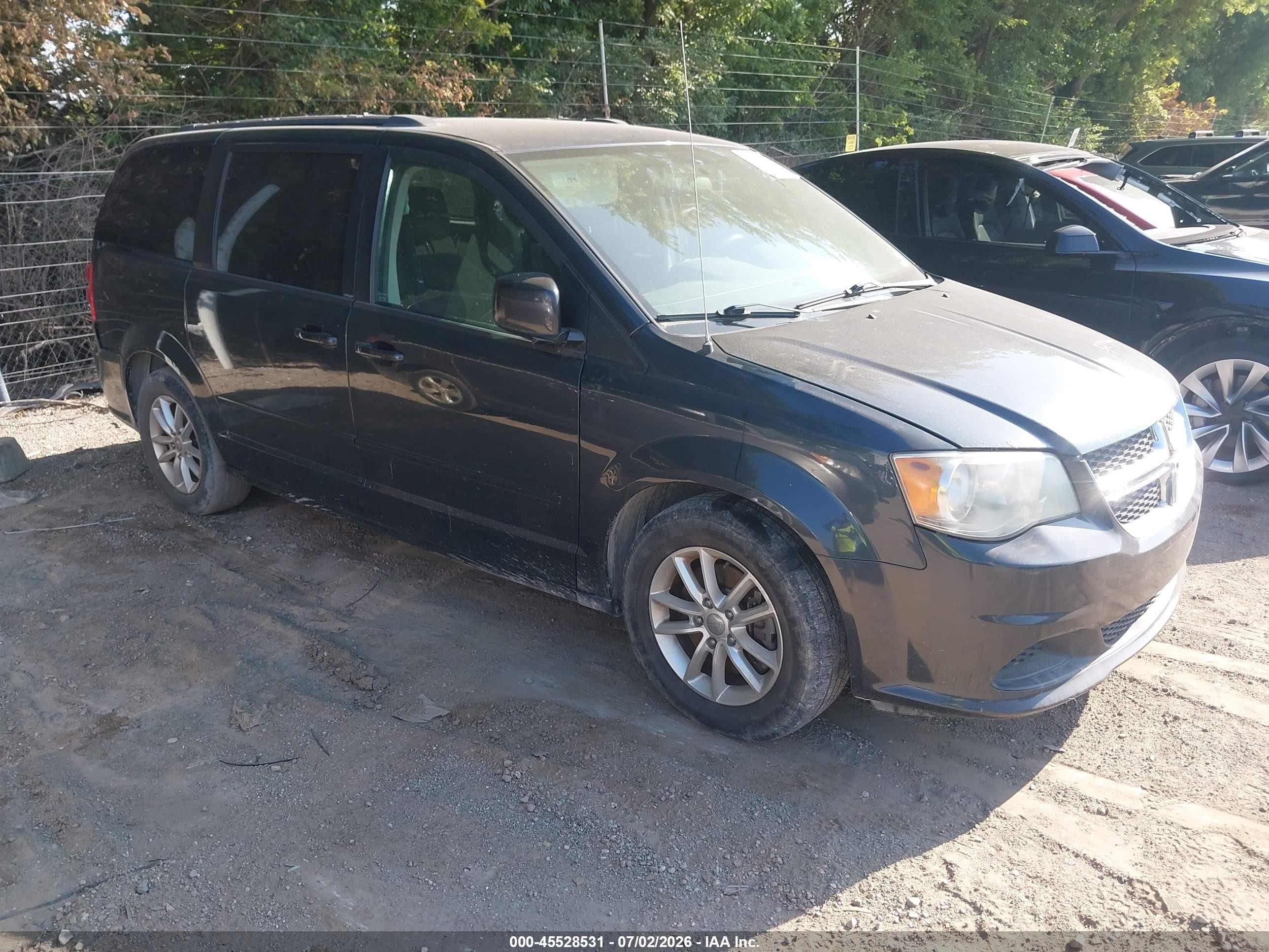 2014 Dodge Grand Caravan Sxt Blue vin: 2C4RDGCG3ER173103