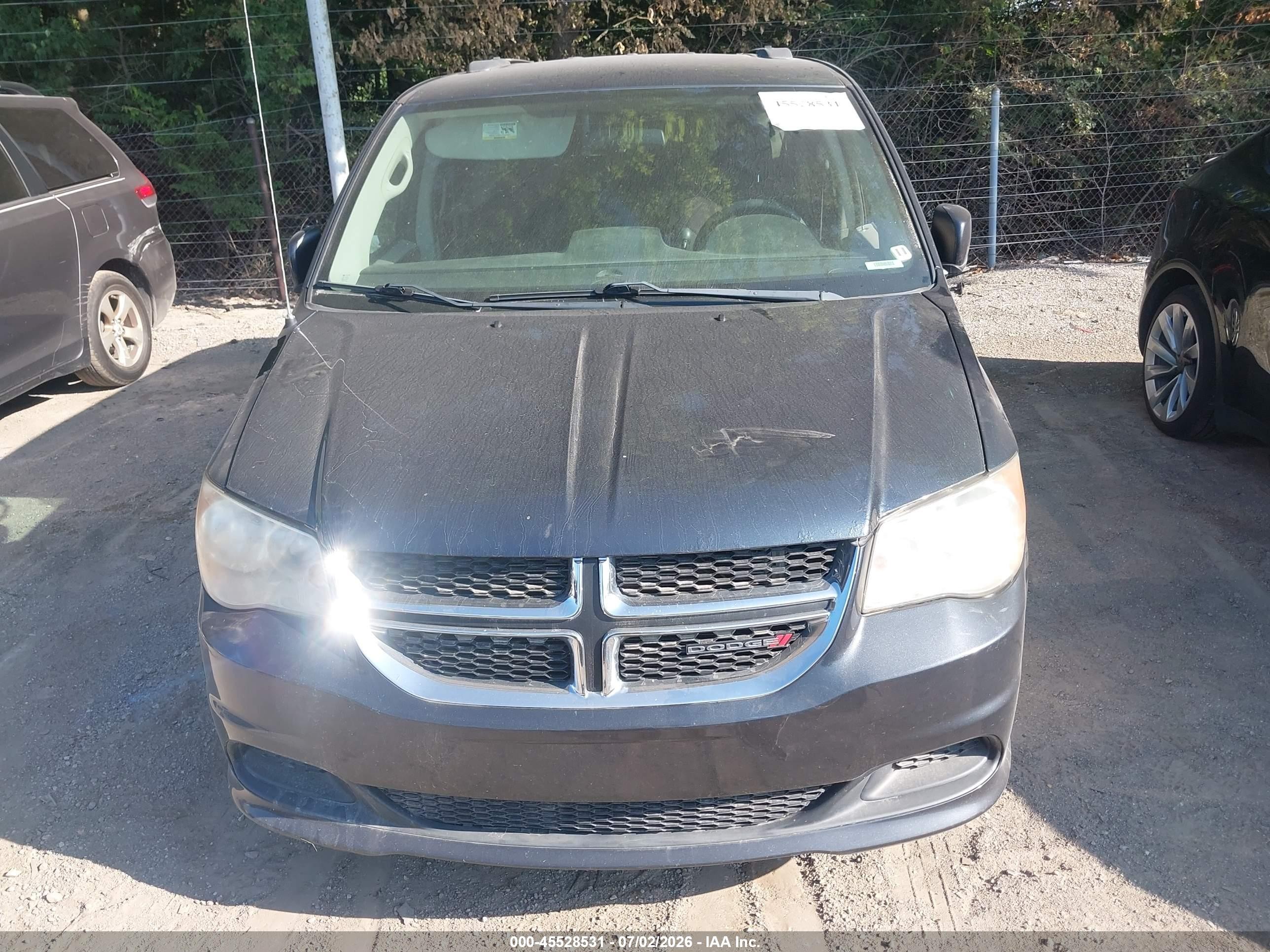 2014 Dodge Grand Caravan Sxt Blue vin: 2C4RDGCG3ER173103
