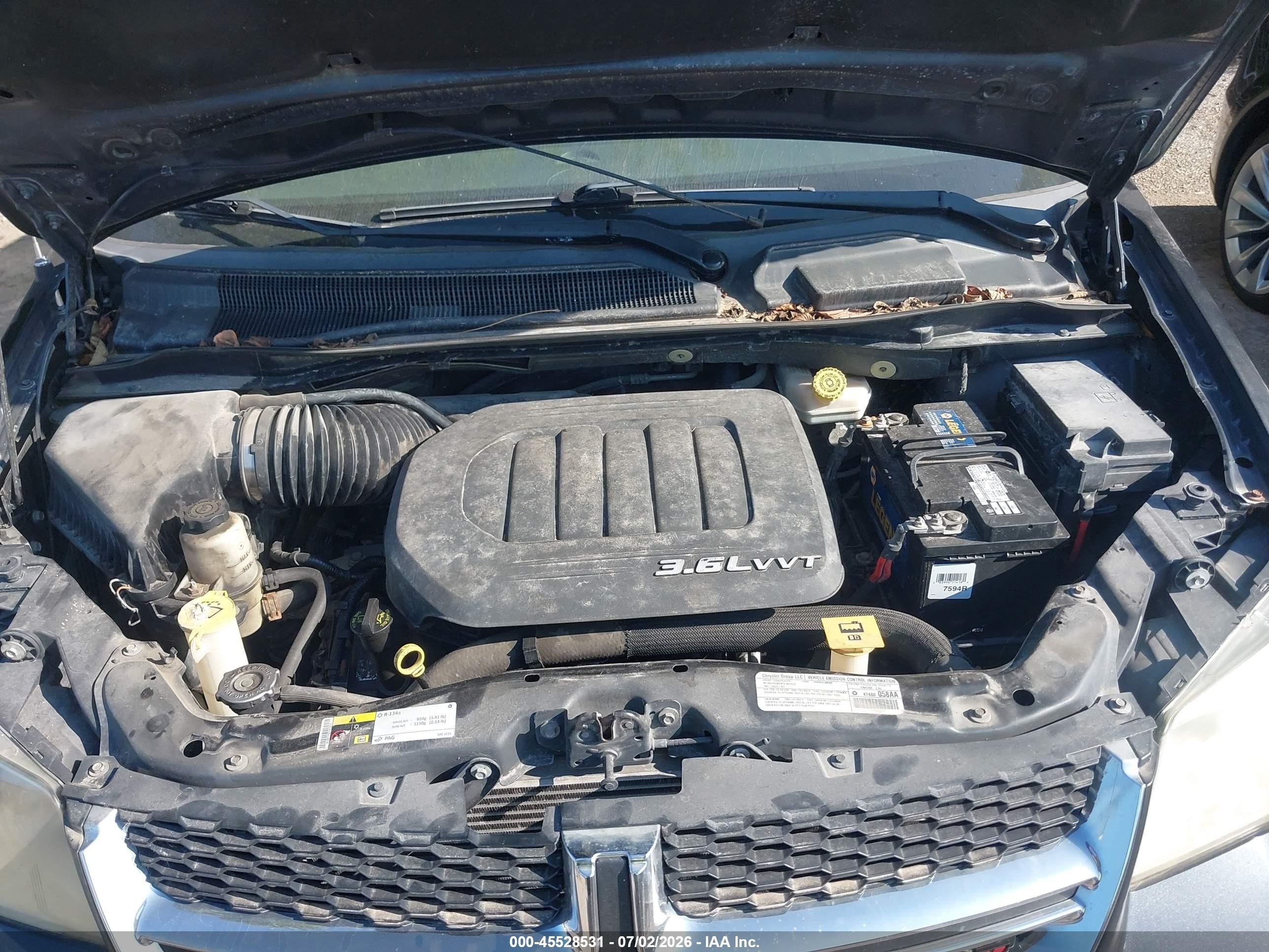 2014 Dodge Grand Caravan Sxt Blue vin: 2C4RDGCG3ER173103