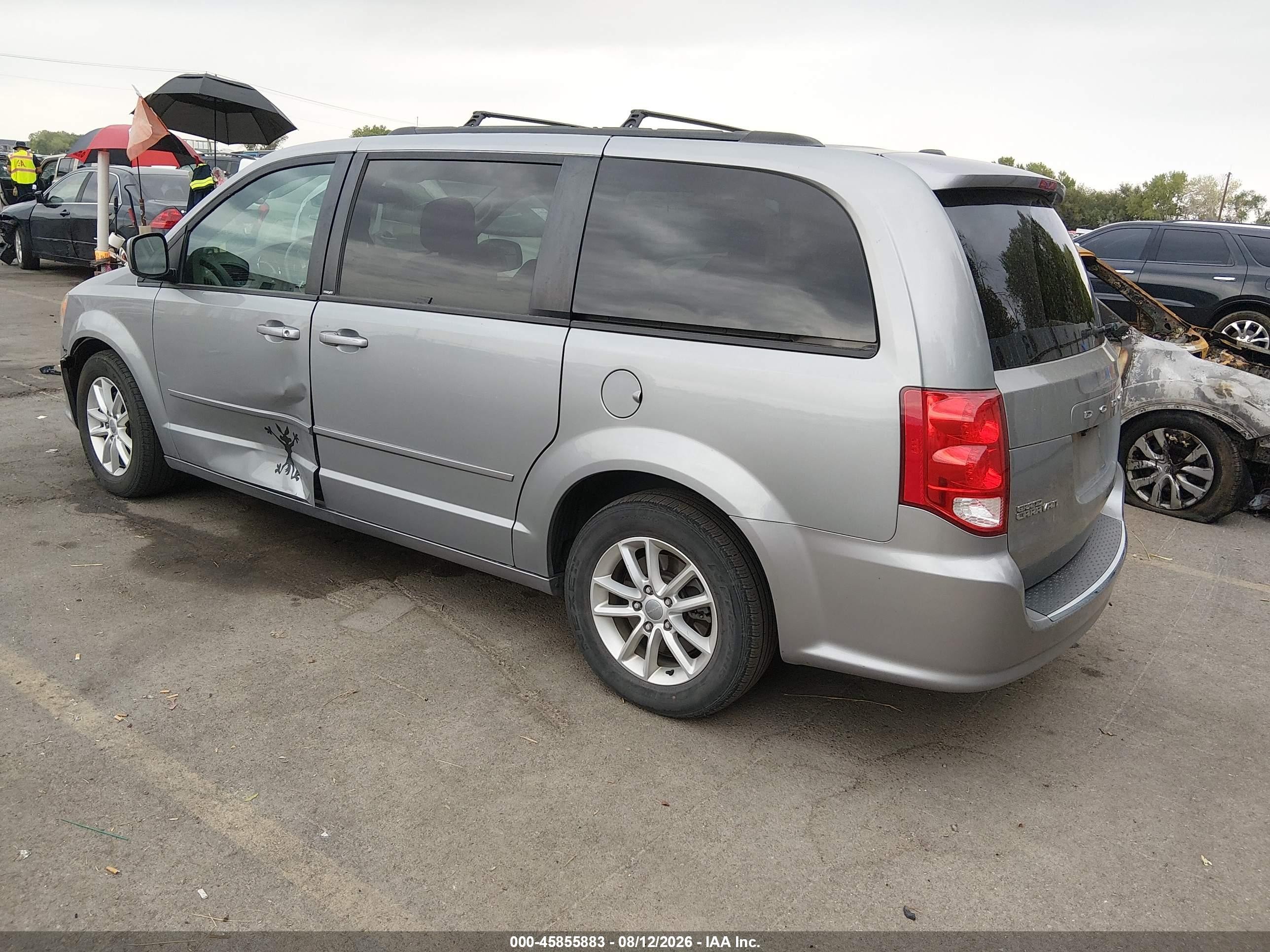 2014 Dodge Grand Caravan Sxt Silver vin: 2C4RDGCG3ER180908