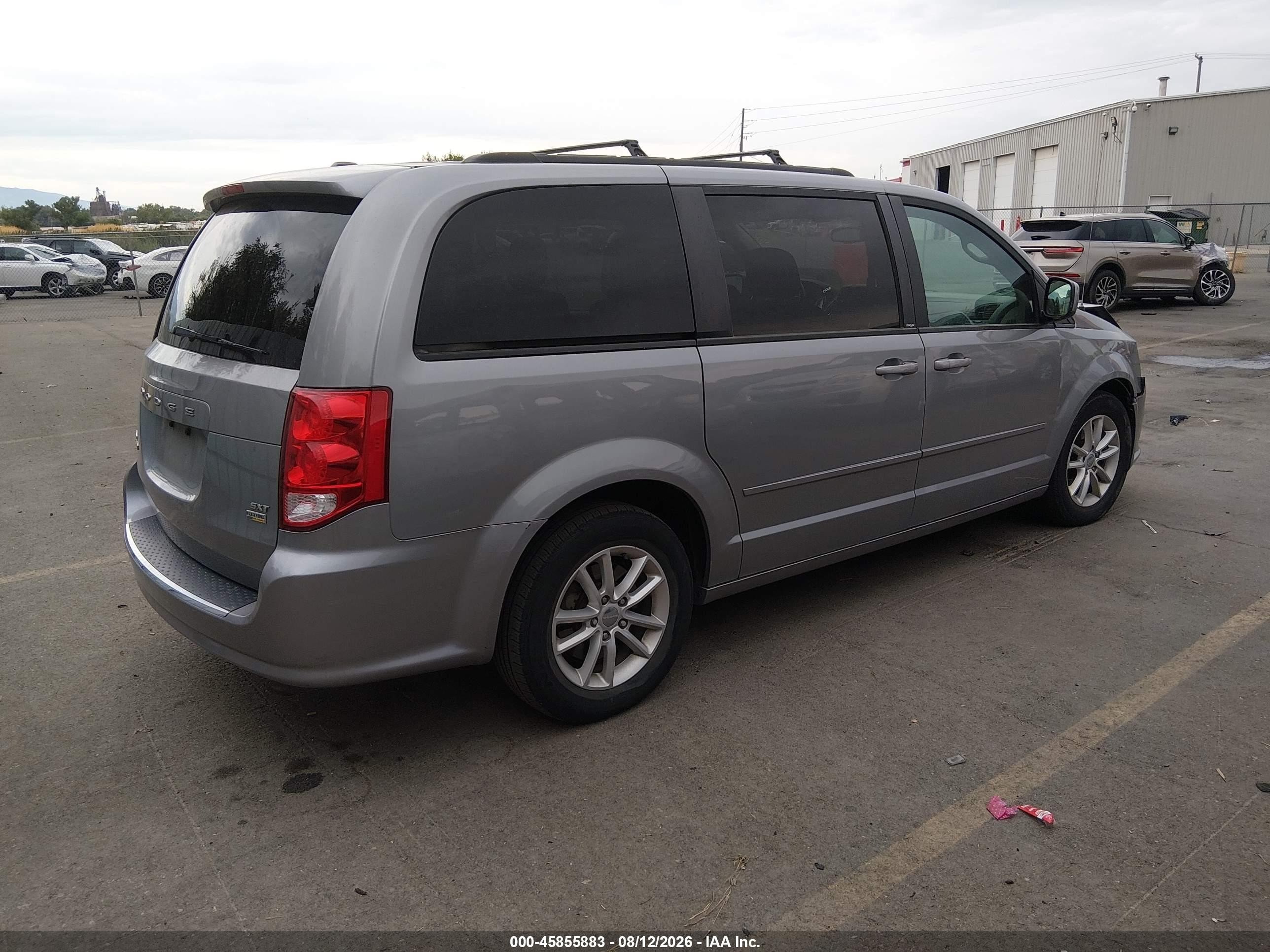 2014 Dodge Grand Caravan Sxt Silver vin: 2C4RDGCG3ER180908