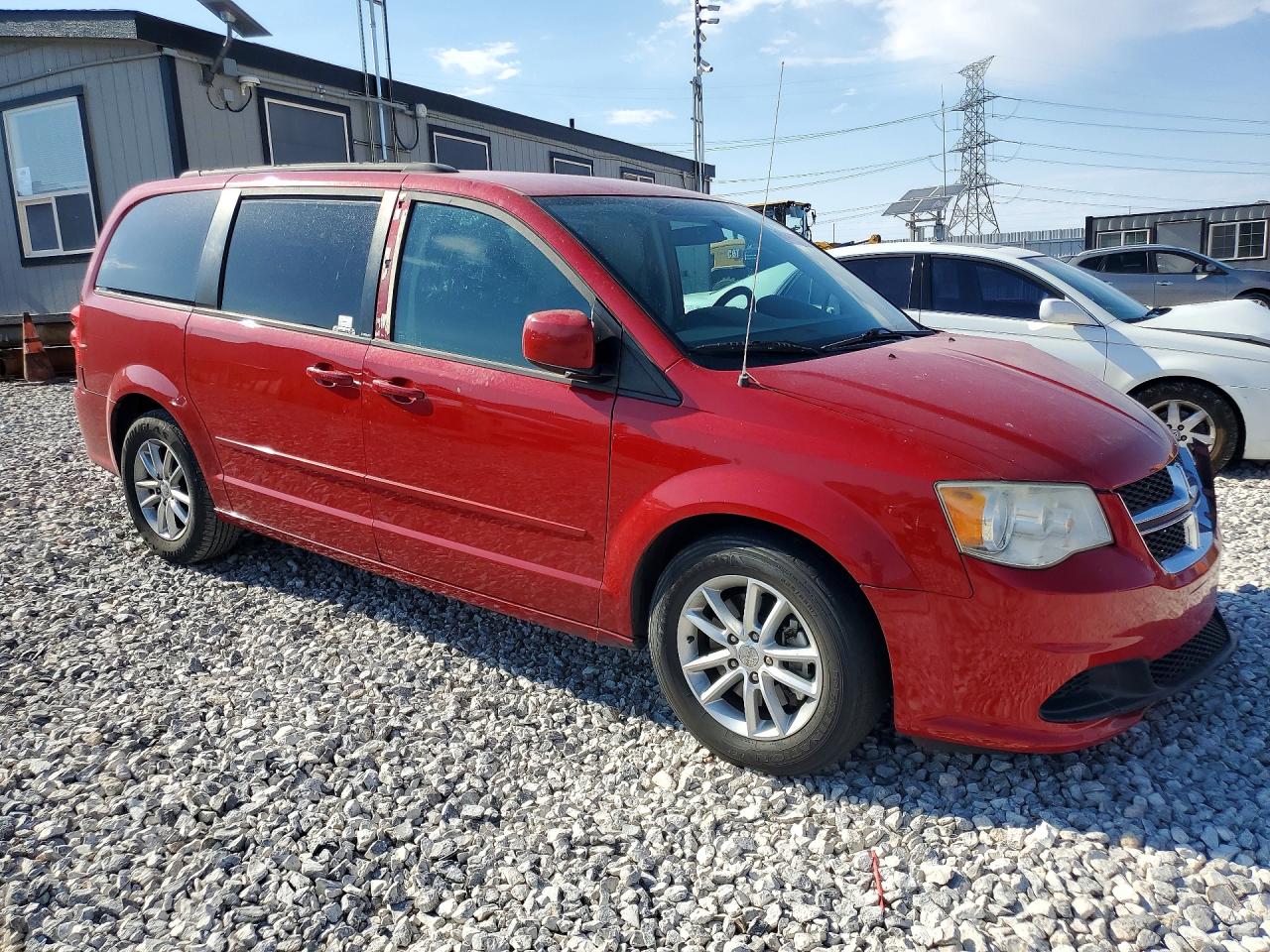 2014 Dodge Grand Caravan Red vin: 2C4RDGCG3ER183727