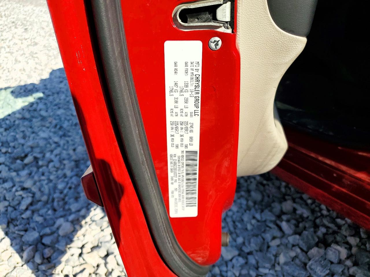 2014 Dodge Grand Caravan Red vin: 2C4RDGCG3ER183727