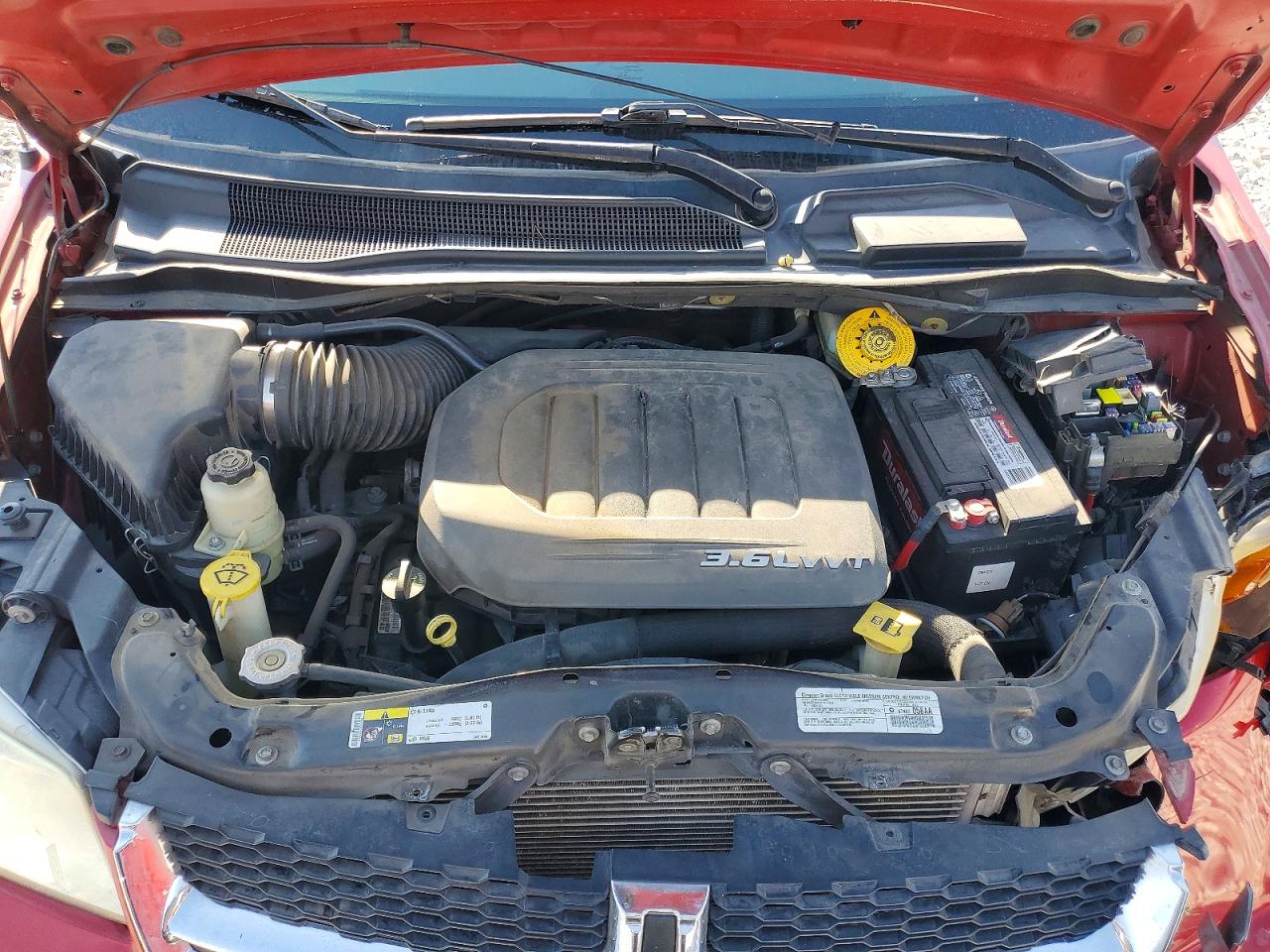 2014 Dodge Grand Caravan Red vin: 2C4RDGCG3ER183727